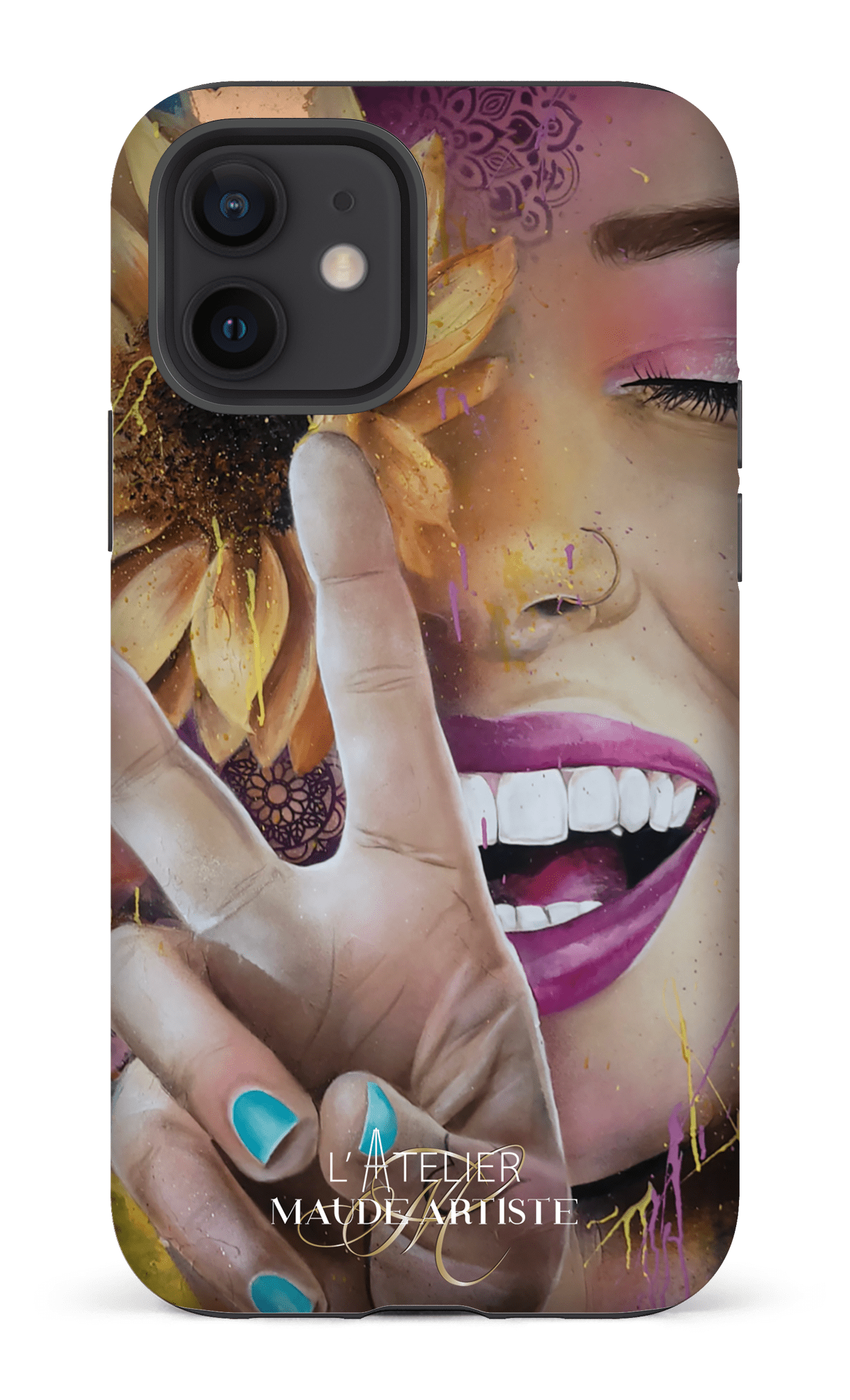 iPhone 12 Tough Matte Around Peace by Maude -