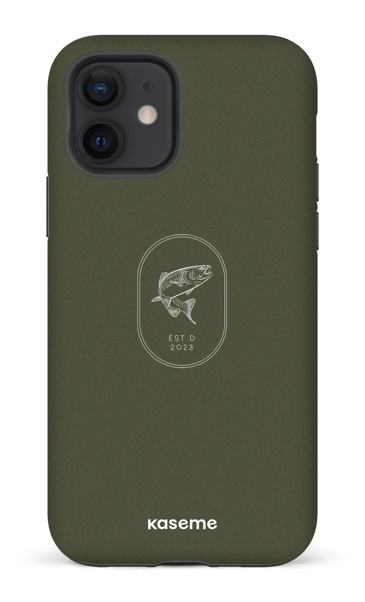 iPhone 12 Tough Matte Fishing Green -