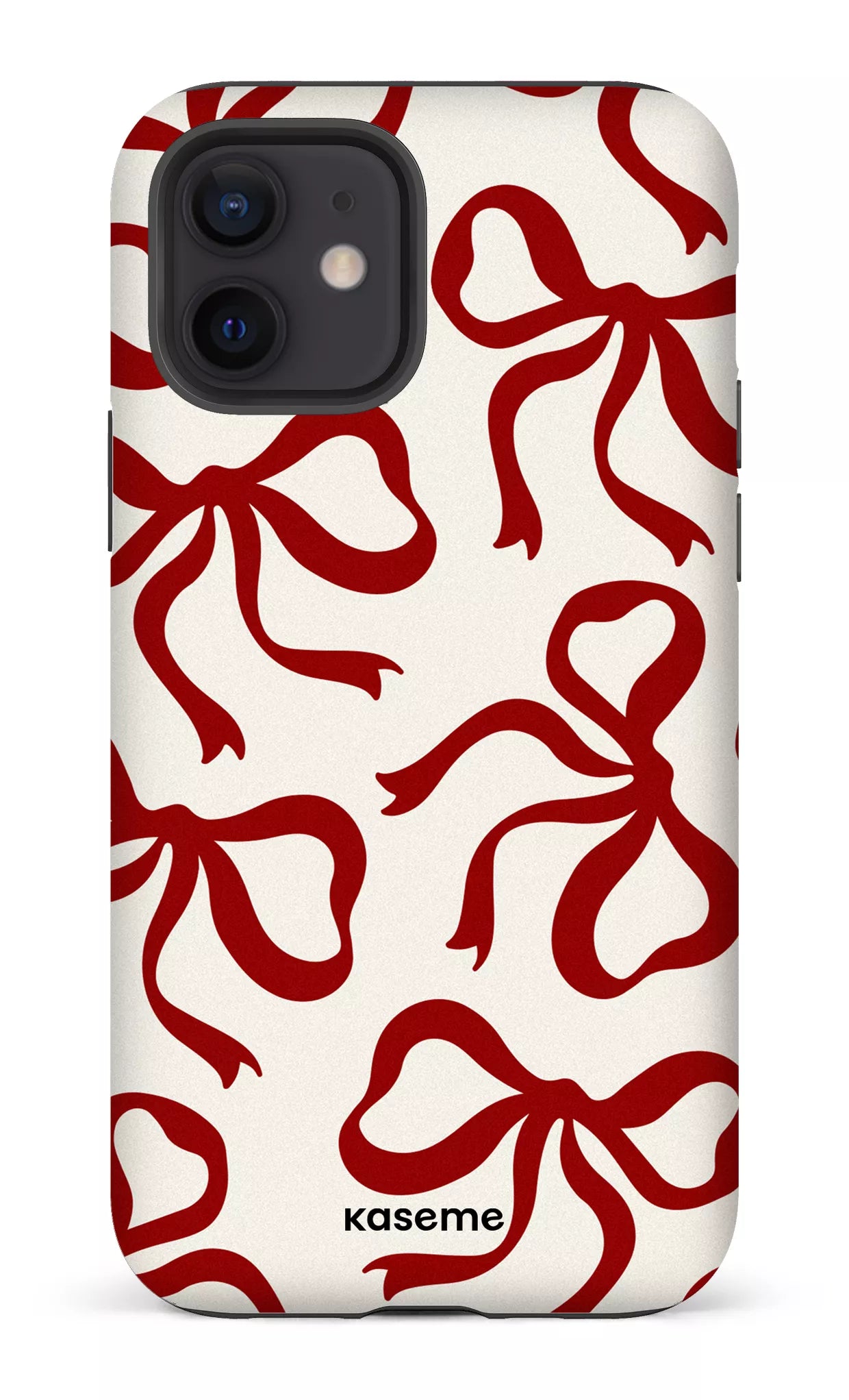 iPhone 12 Tough Matte Lace Burgundy -