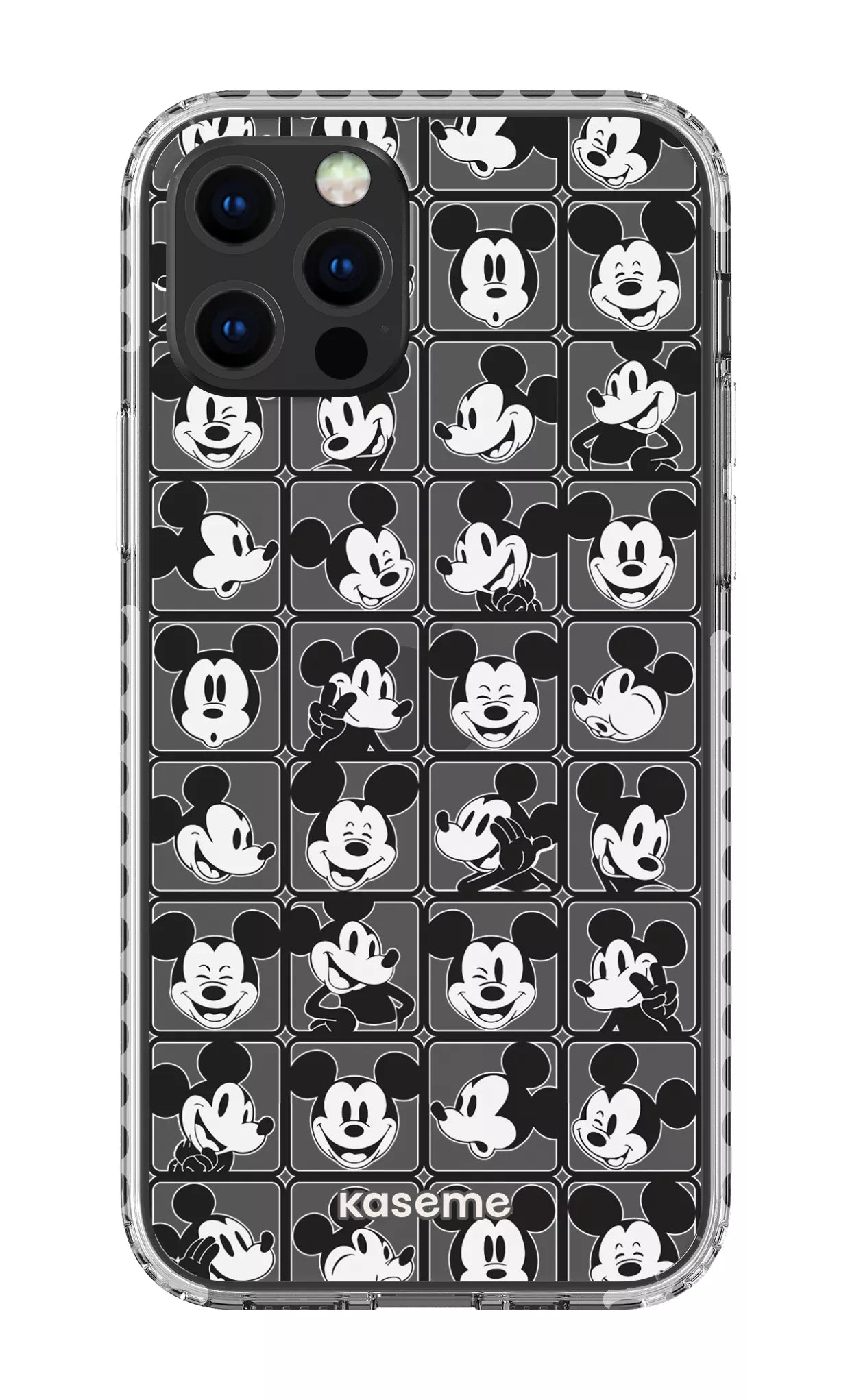 iPhone 12 pro Clear Case - White Whimsy Clear Case -