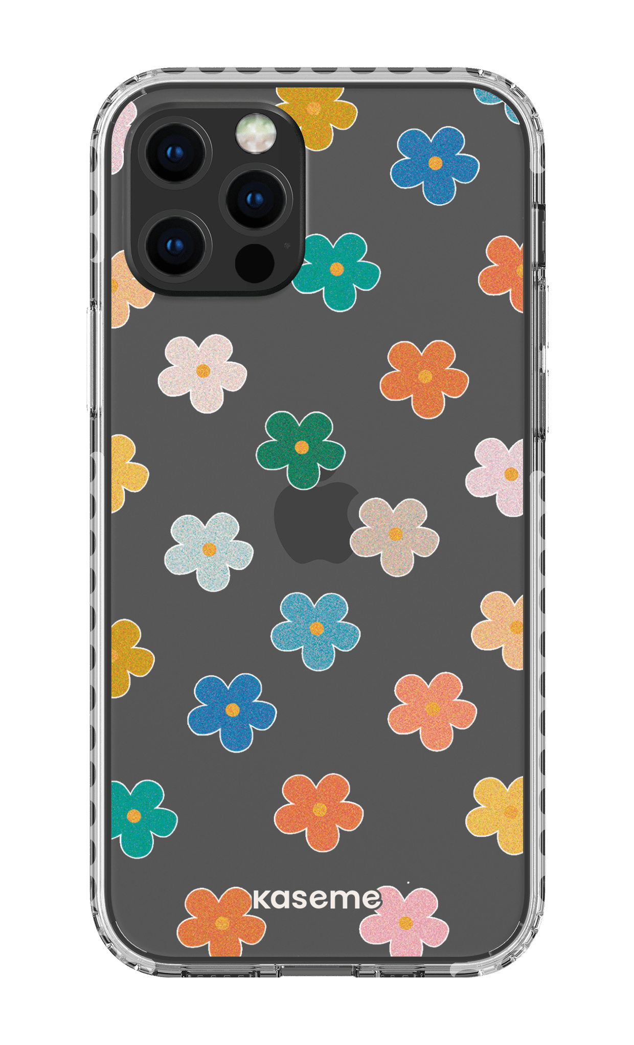 iPhone 12 pro Clear Case - White Woodstock Clear Case -