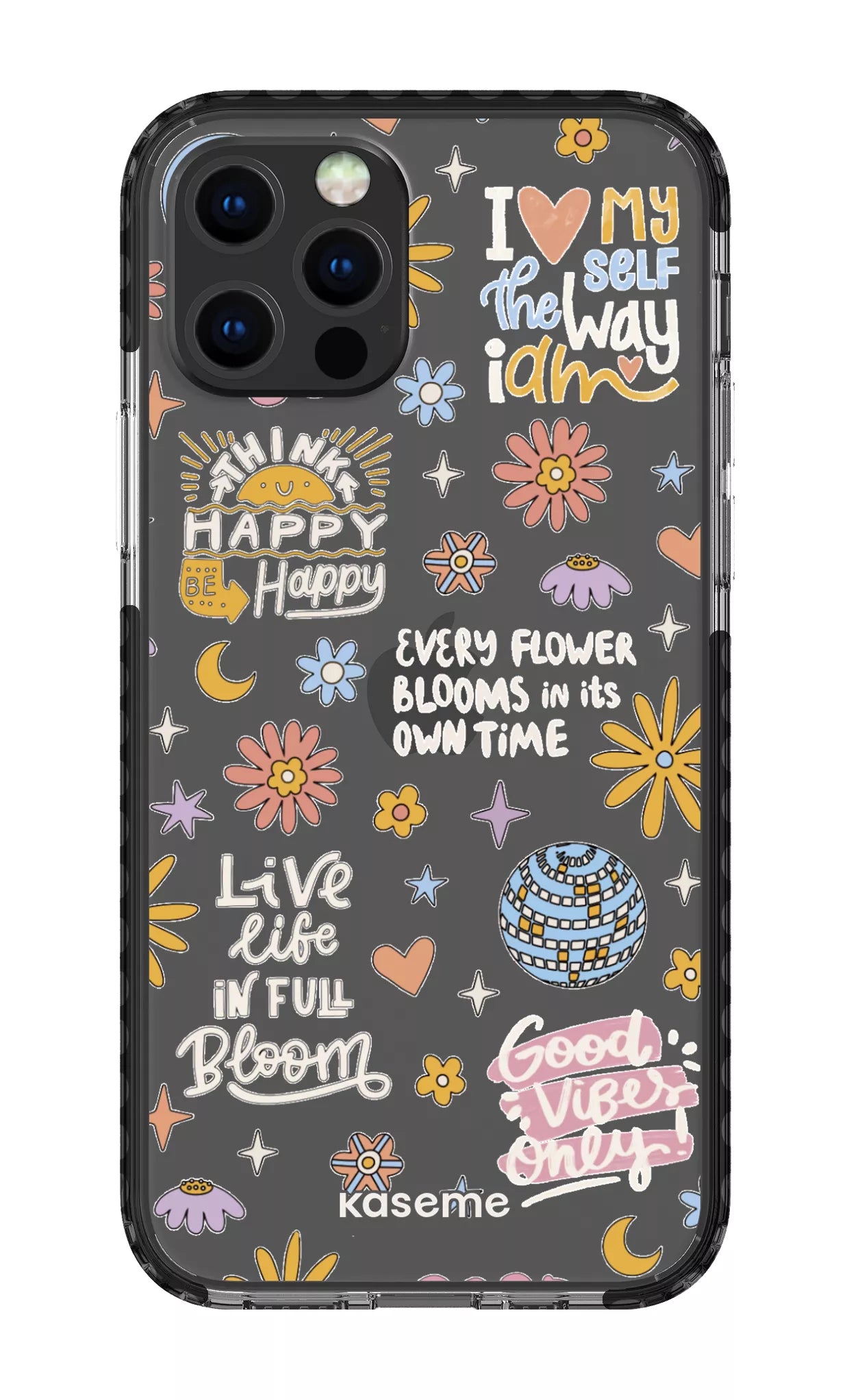 iPhone 12 pro Clear Case Black Candid Clear Case -