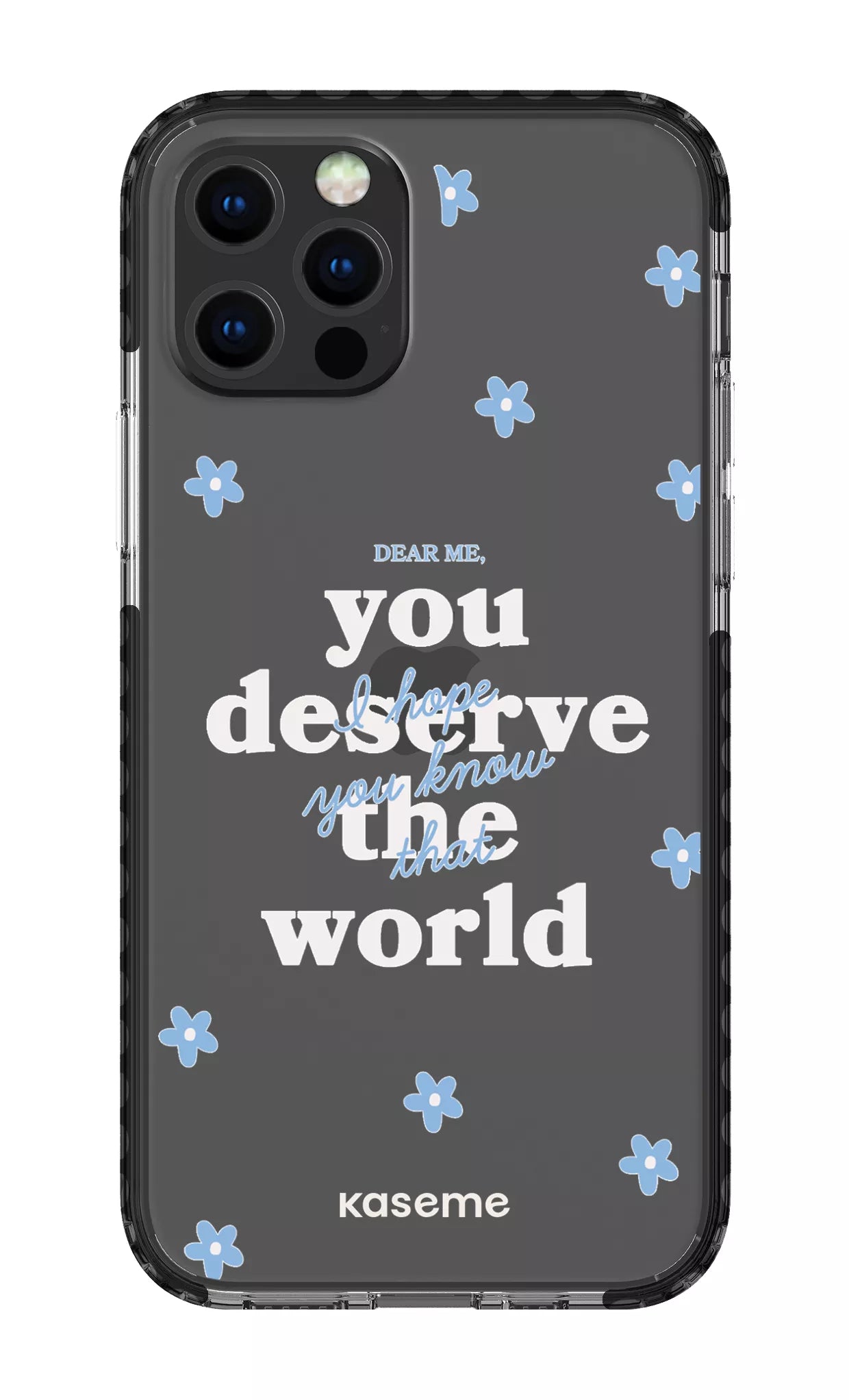 iPhone 12 pro Clear Case Black Dear Me Clear Case -