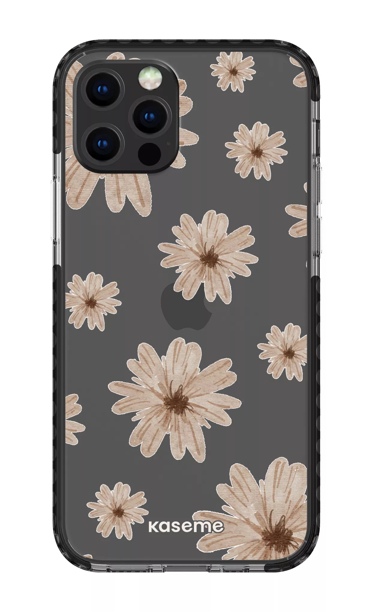 iPhone 12 pro Clear Case Black Delicate Dreams Clear Case -