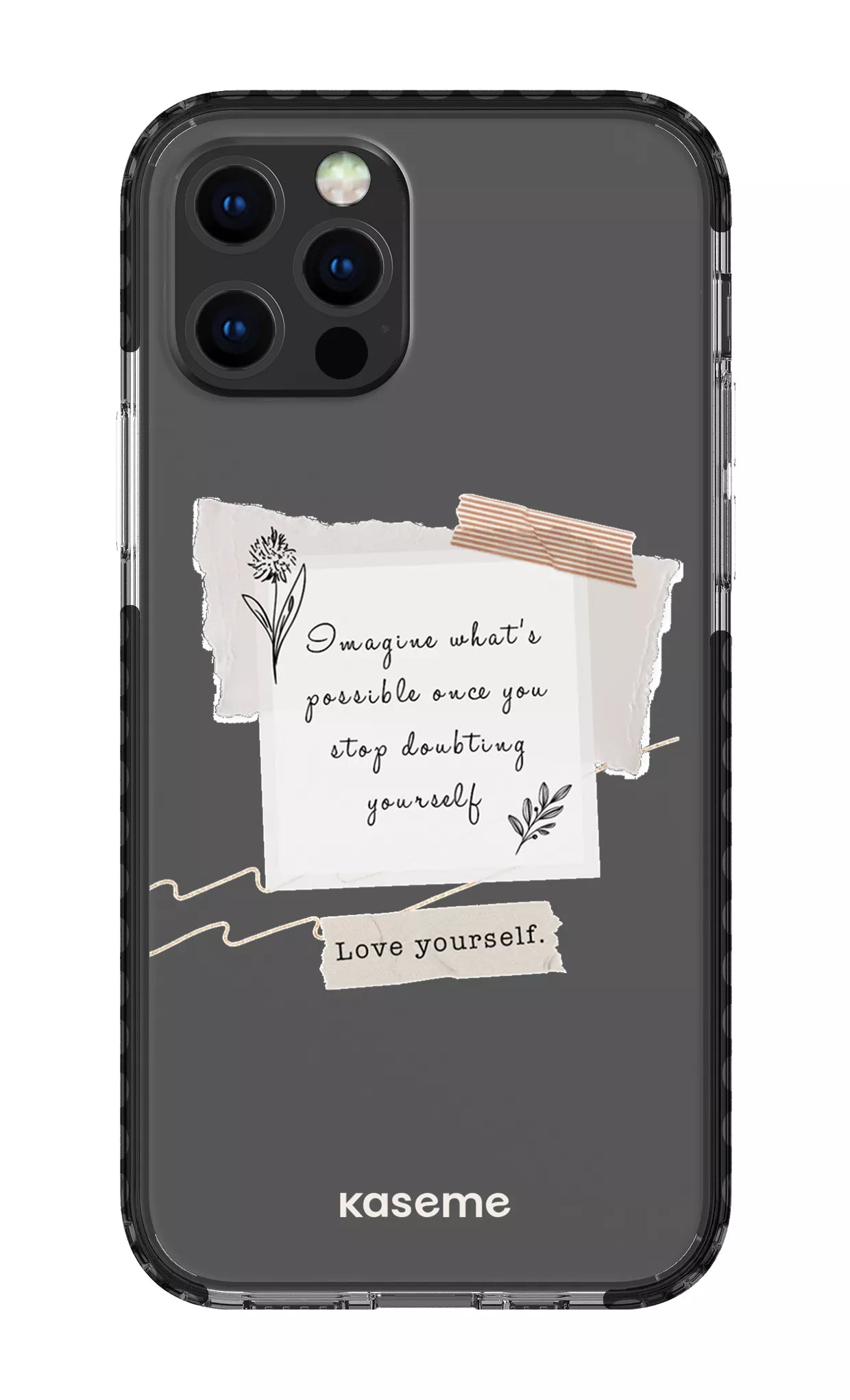 iPhone 12 pro Clear Case Black Faith Clear Case -