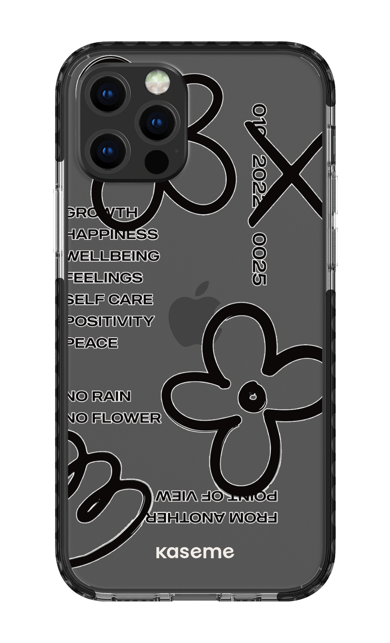 iPhone 12 pro Clear Case Black Feelings black Clear Case -