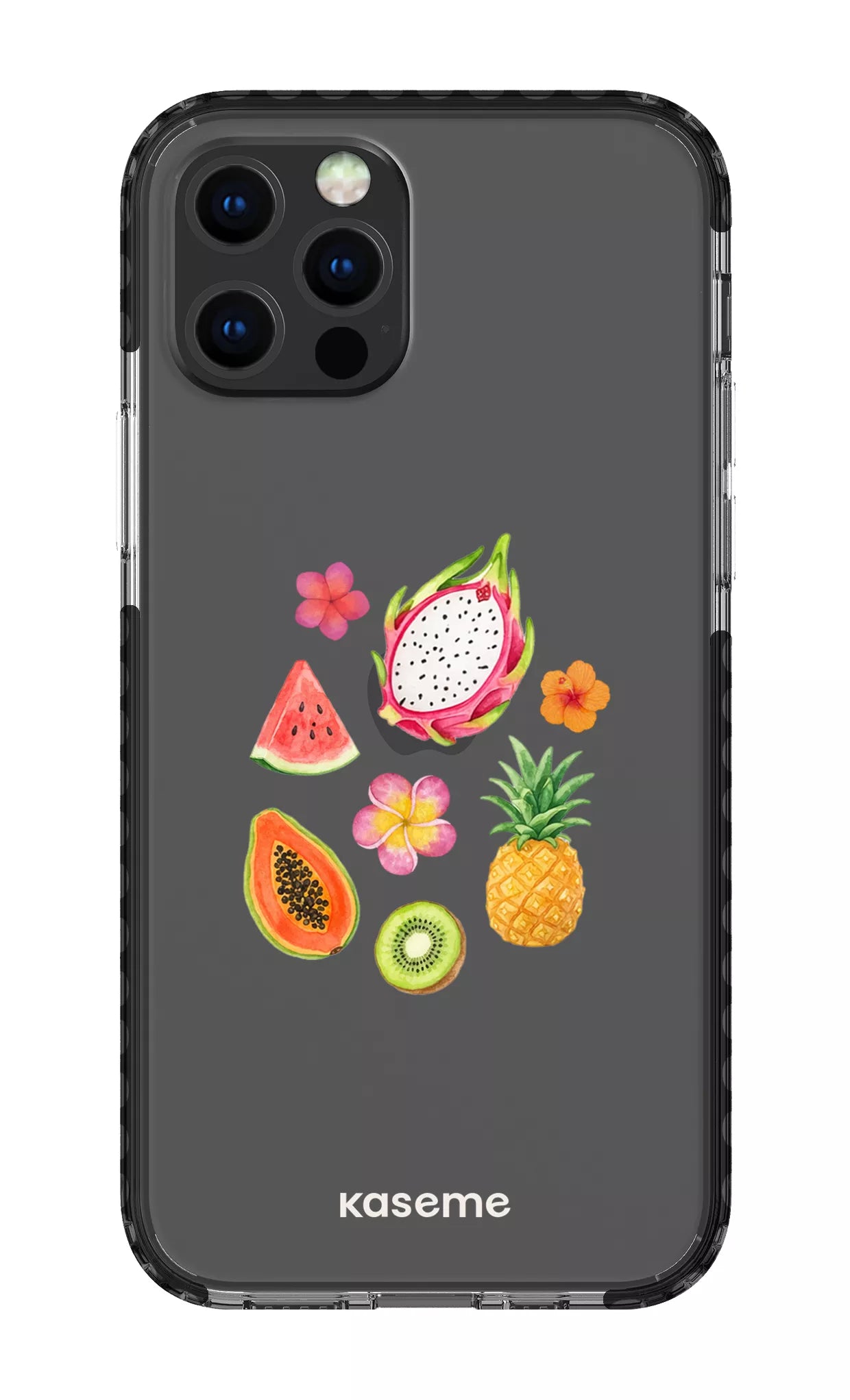 iPhone 12 pro Clear Case Black Fresca Tropicale Clear Case -