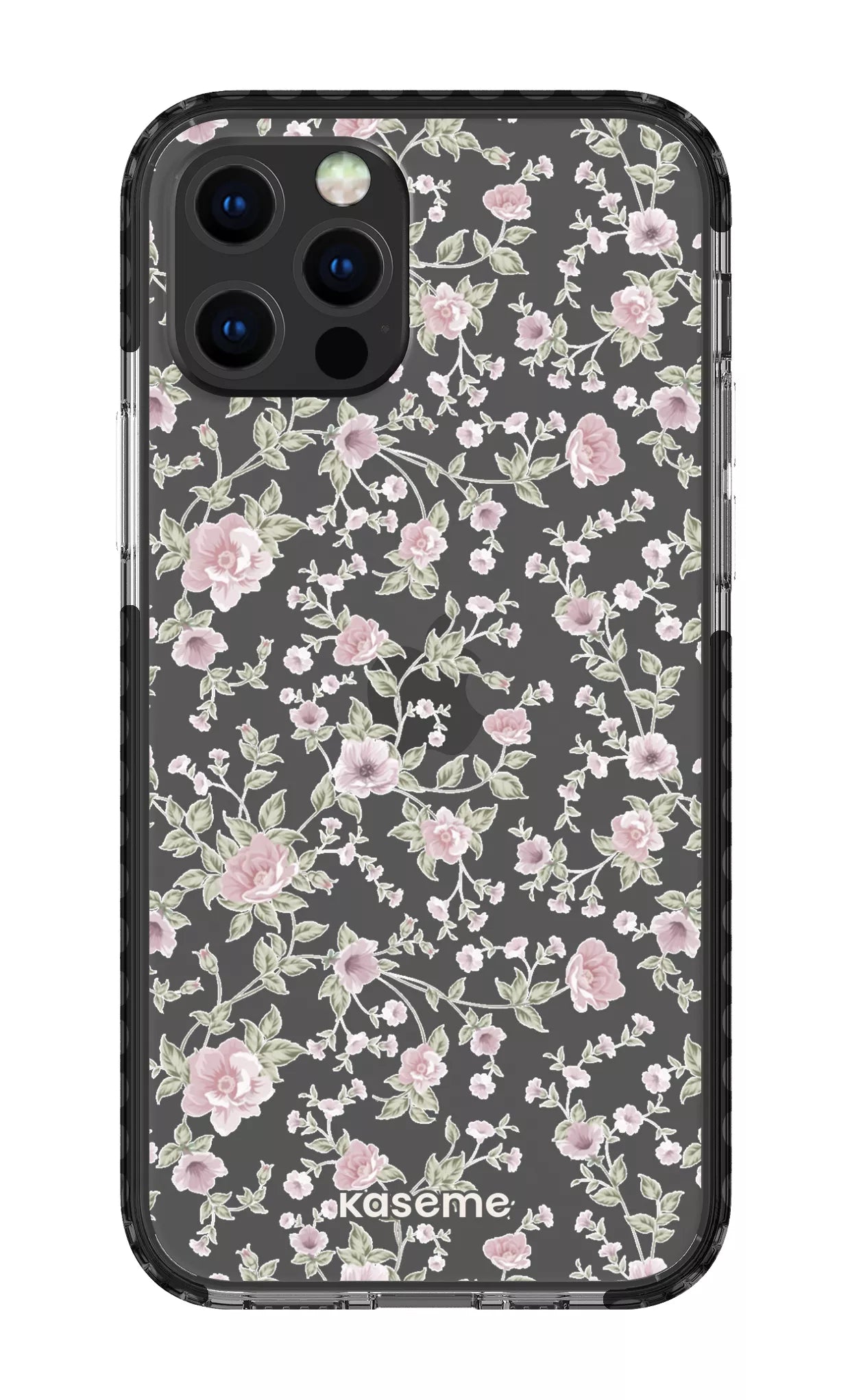 iPhone 12 pro Clear Case Black La Vie en Rose Clear Case -