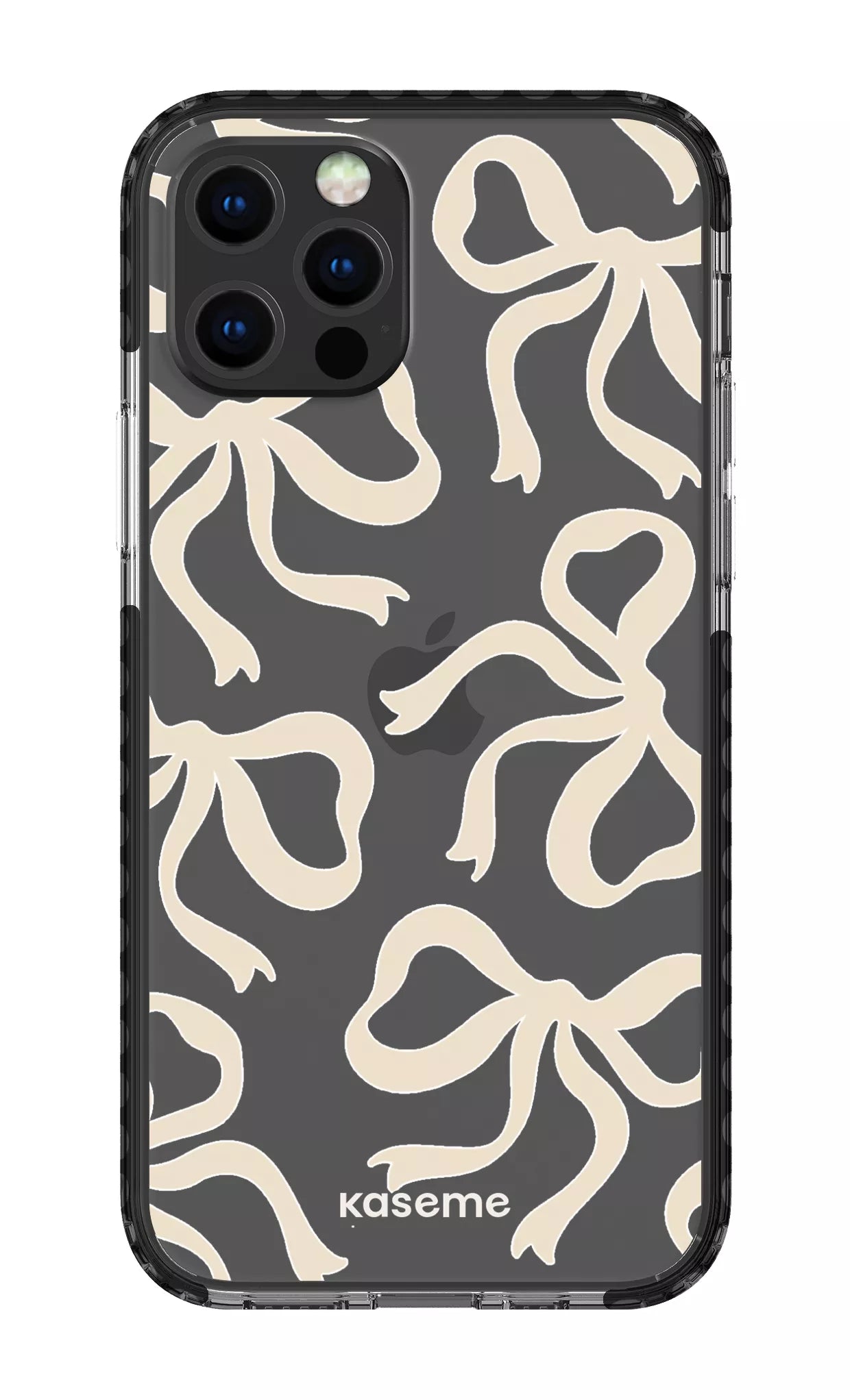 iPhone 12 pro Clear Case Black Lace Clear Case -