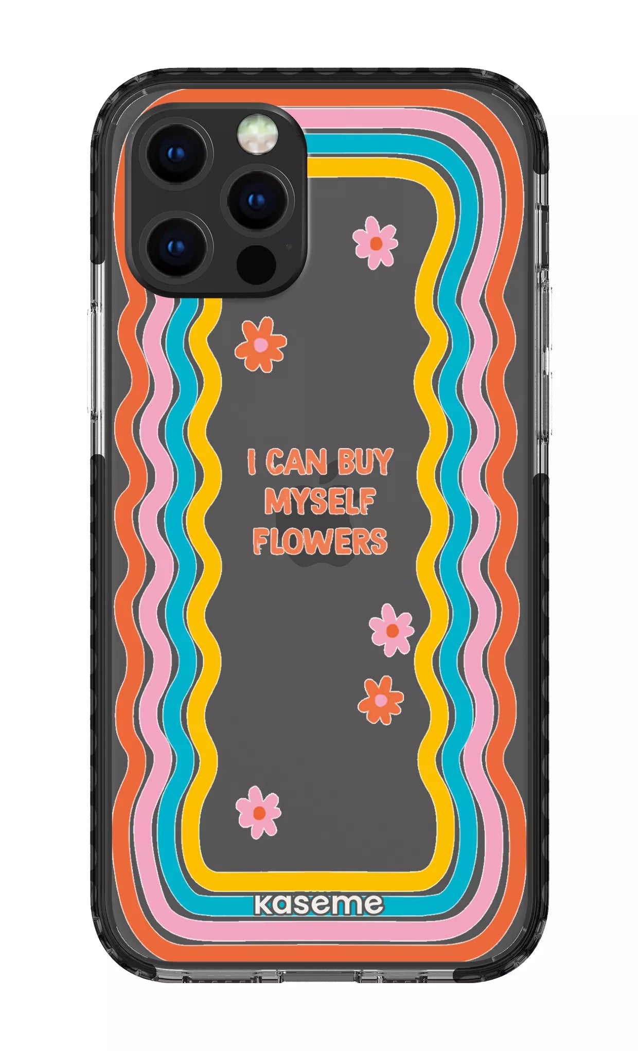 iPhone 12 pro Clear Case Black She Can Clear Case -