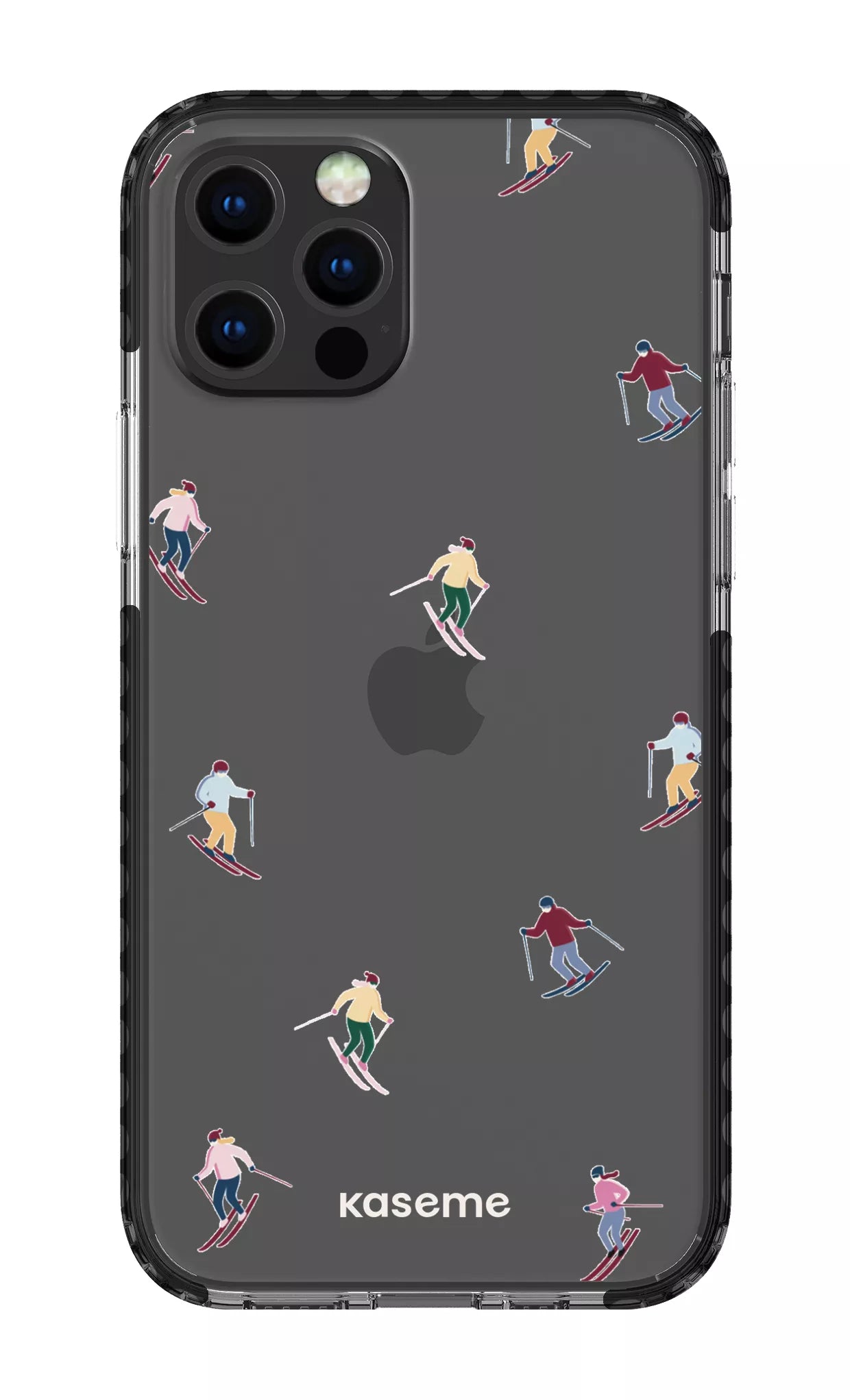 iPhone 12 pro Clear Case Black Slope Clear Case -