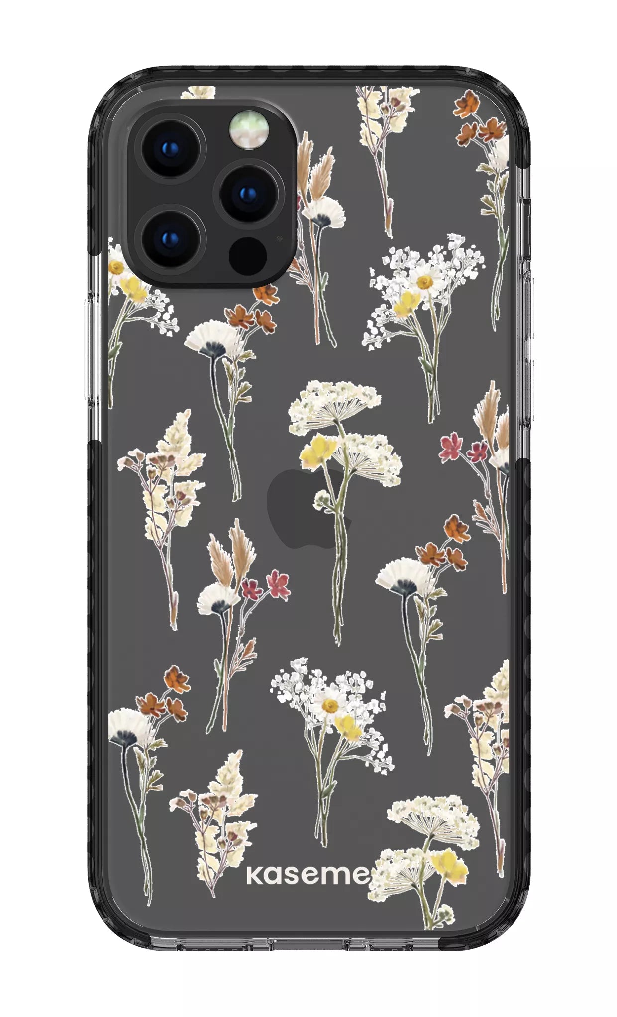 iPhone 12 pro Clear Case Black Wilderness Clear Case -