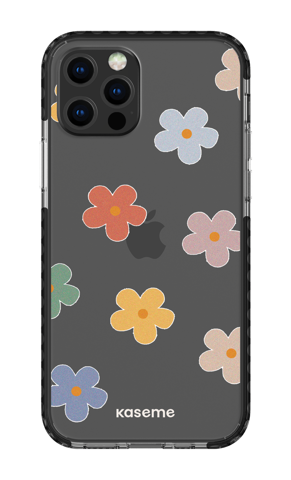 iPhone 12 pro Clear Case Black Woodstock Big Clear Case -