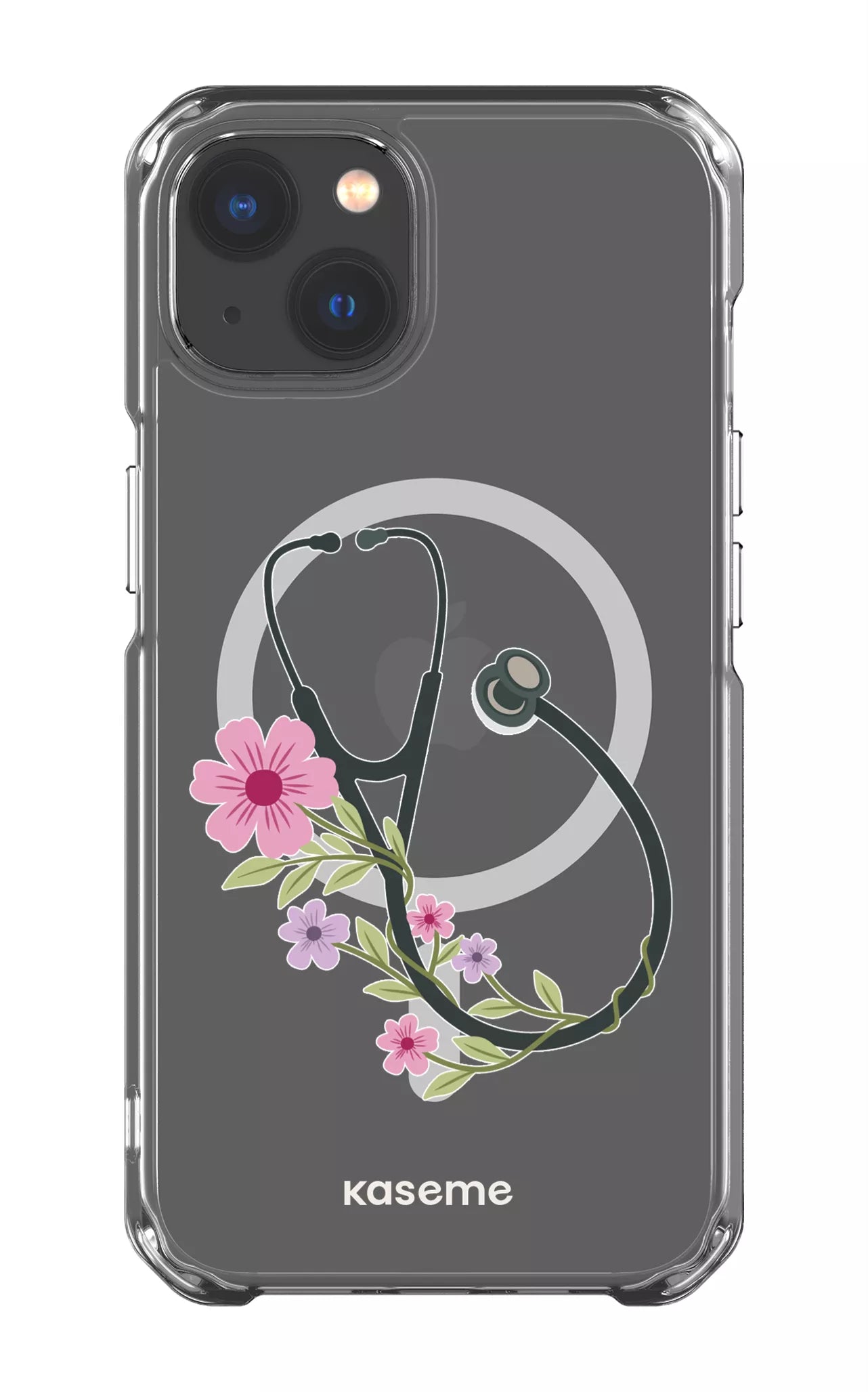 iPhone 13 Clear Case - Magsafe Blossom Beat Clear Case -