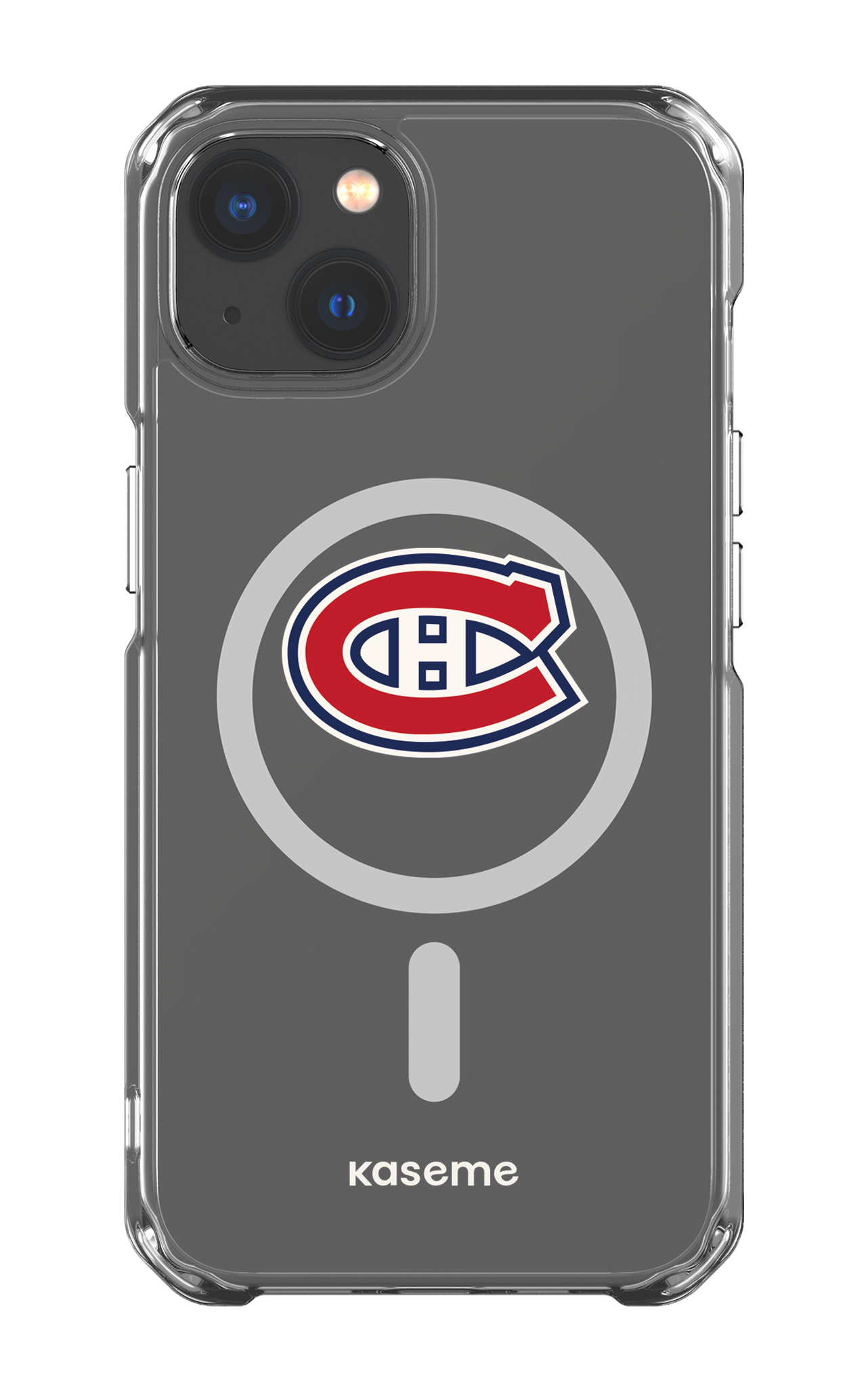 iPhone 13 Clear Case - Magsafe Canadiens Logo Clear -