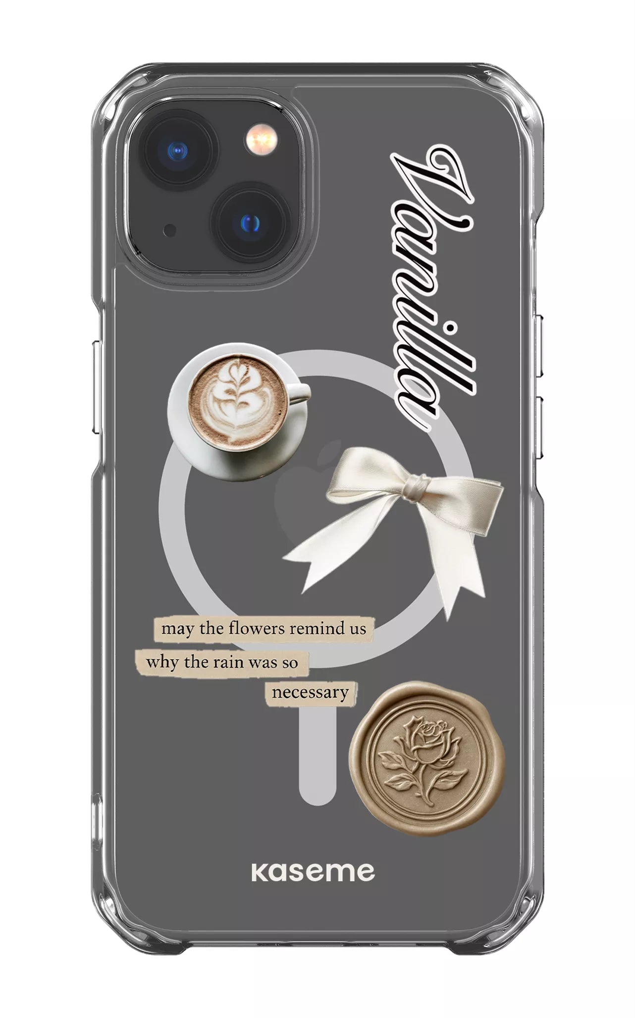 iPhone 13 Clear Case - Magsafe Cashmere Clear Case -
