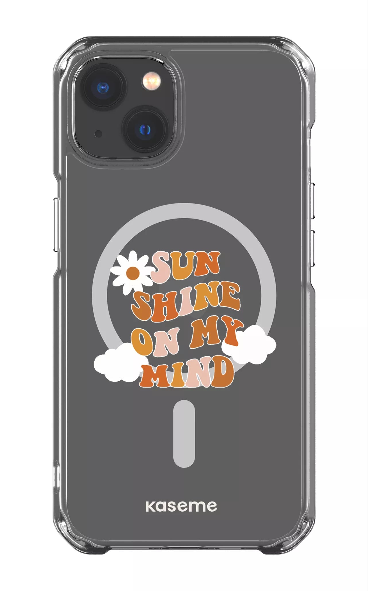 iPhone 13 Clear Case - Magsafe Cheerful Clear Case -