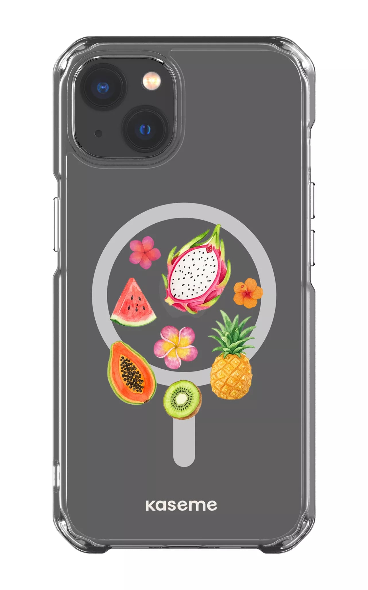 iPhone 13 Clear Case - Magsafe Fresca Tropicale Clear Case -