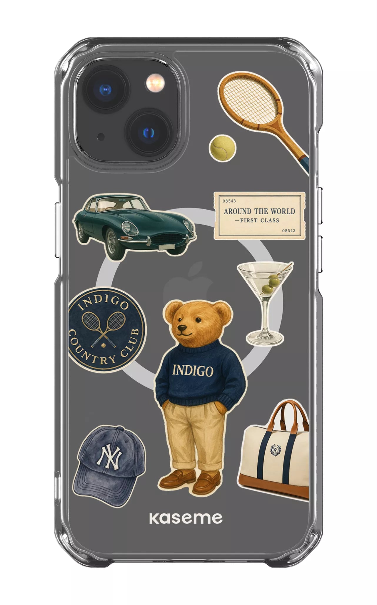 iPhone 13 Clear Case - Magsafe Kingsley Clear Case -