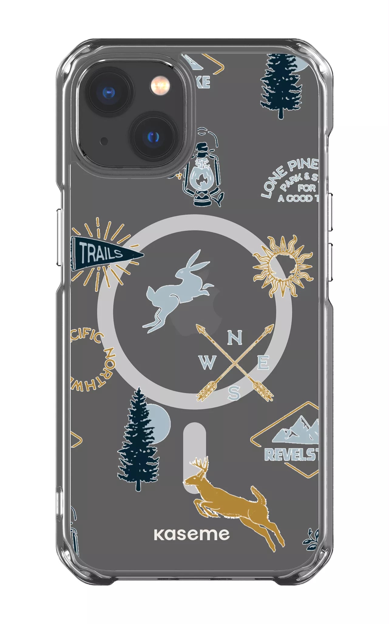 iPhone 13 Clear Case - Magsafe Revelstoke white Clear Case -