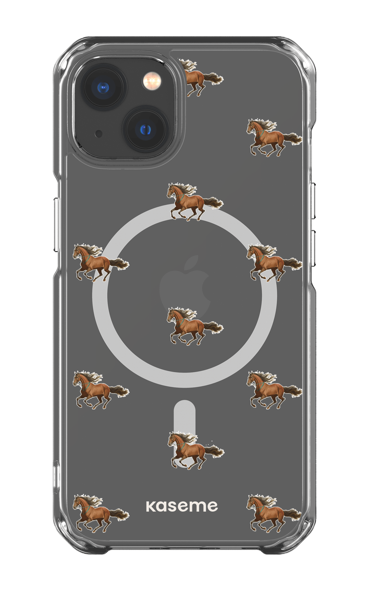 iPhone 13 Clear Case - Magsafe Saddle Clear Case -