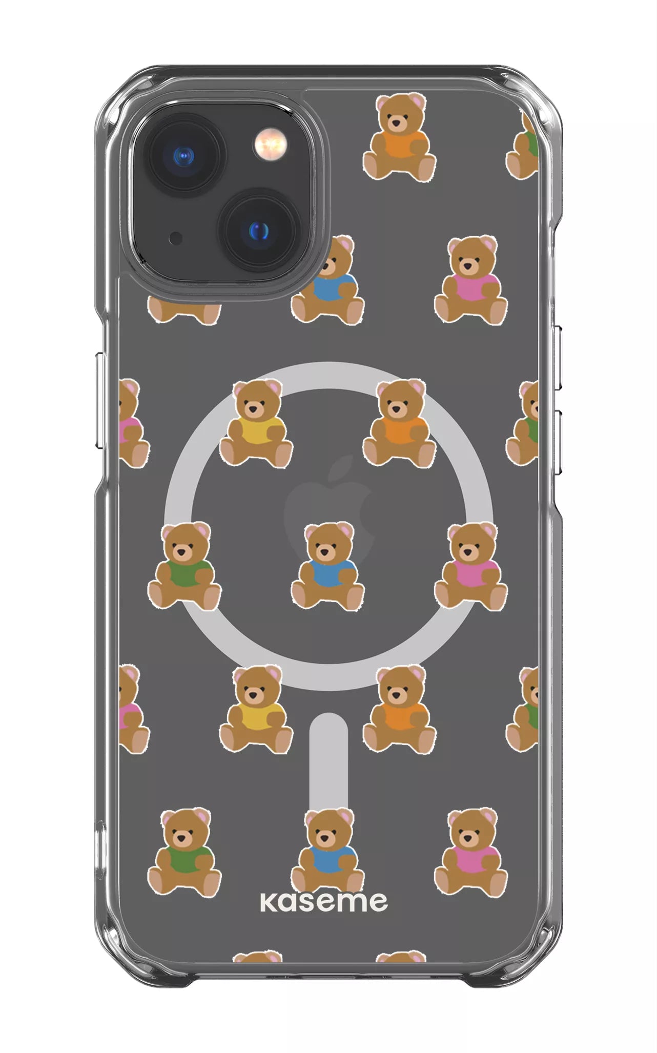 iPhone 13 Clear Case - Magsafe Teddy Clear Case -