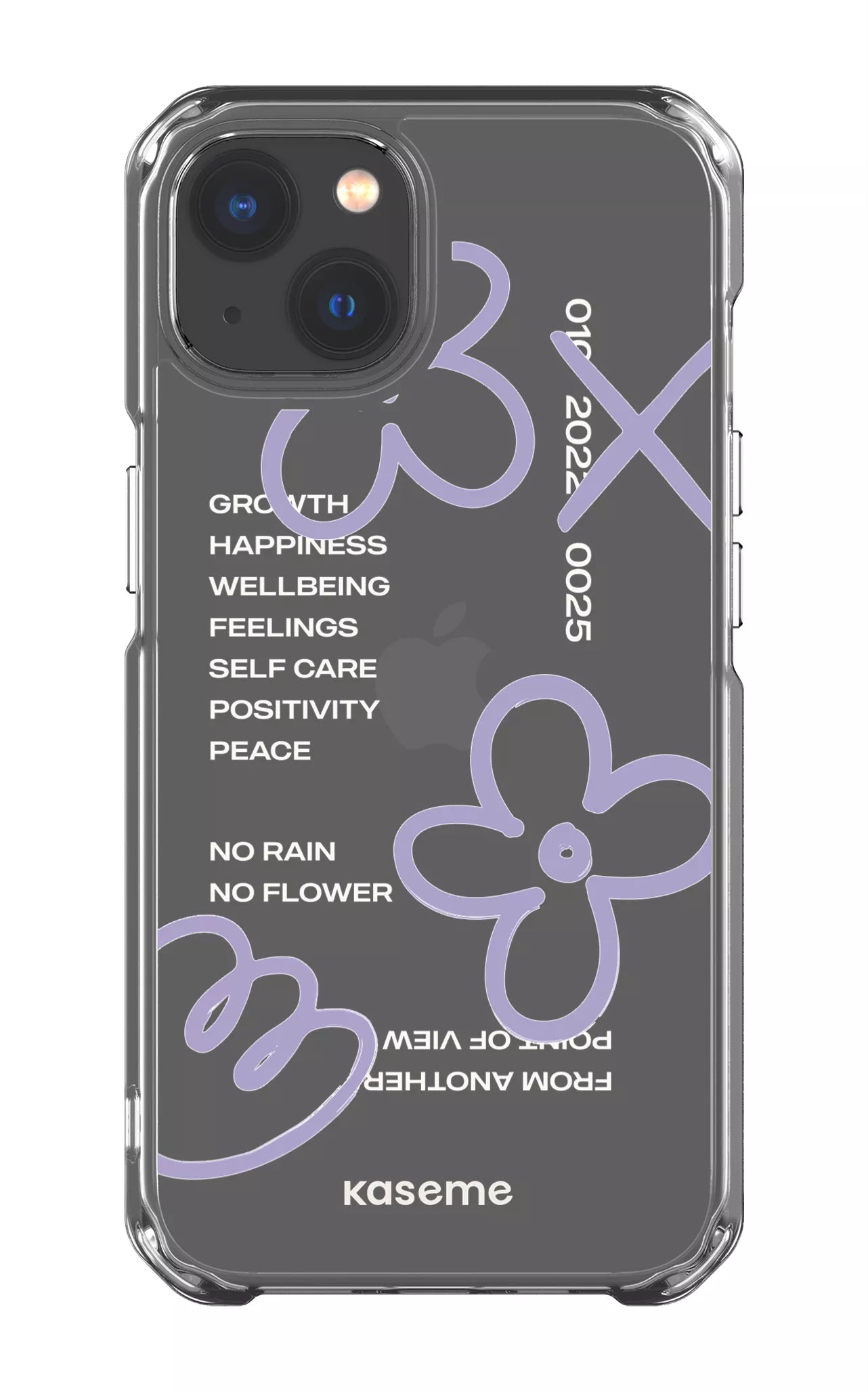 iPhone 13 Clear Case Feelings purple Clear Case -