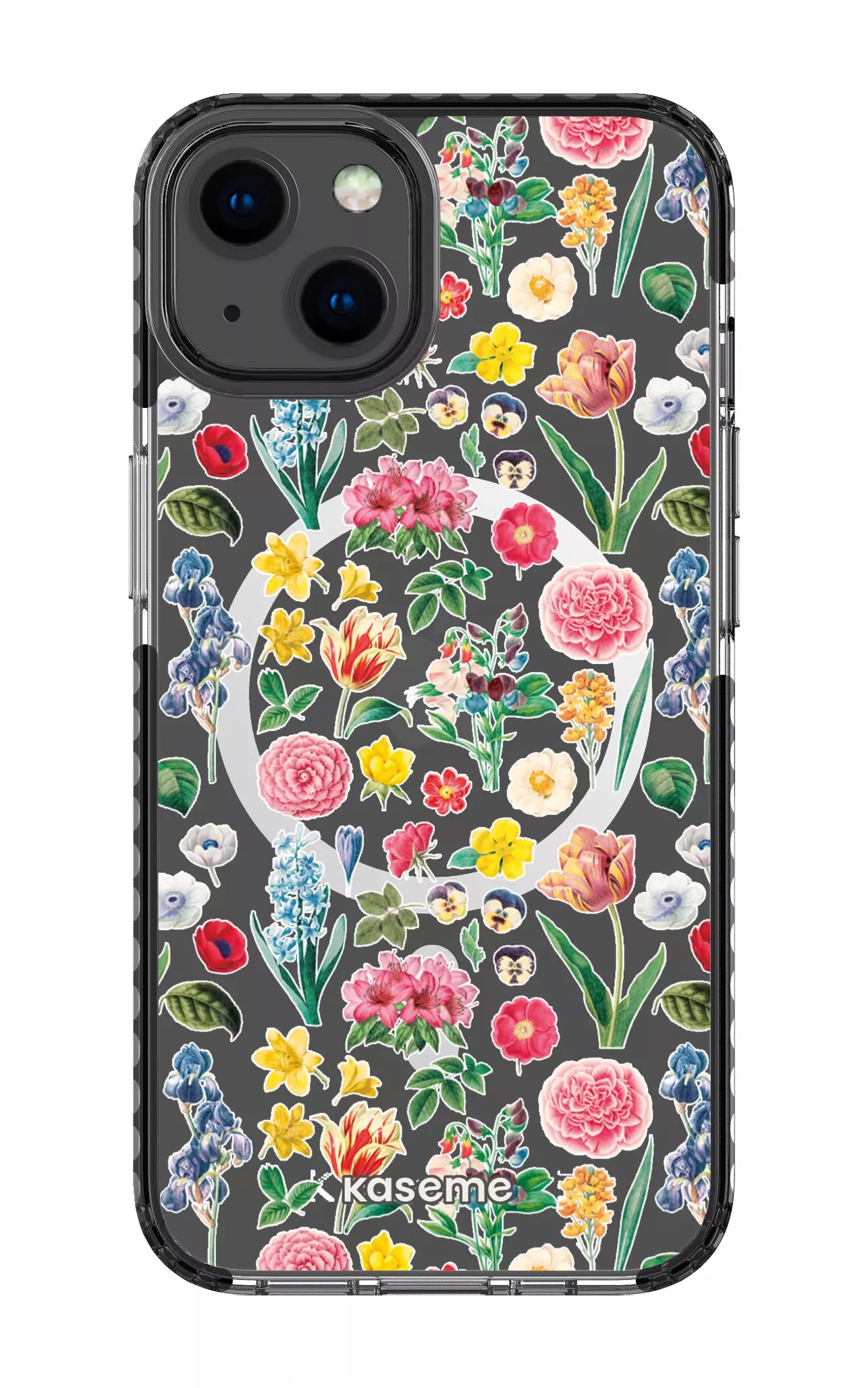 iPhone 13 Clear Case Magsafe - Black Amelia Clear Case -