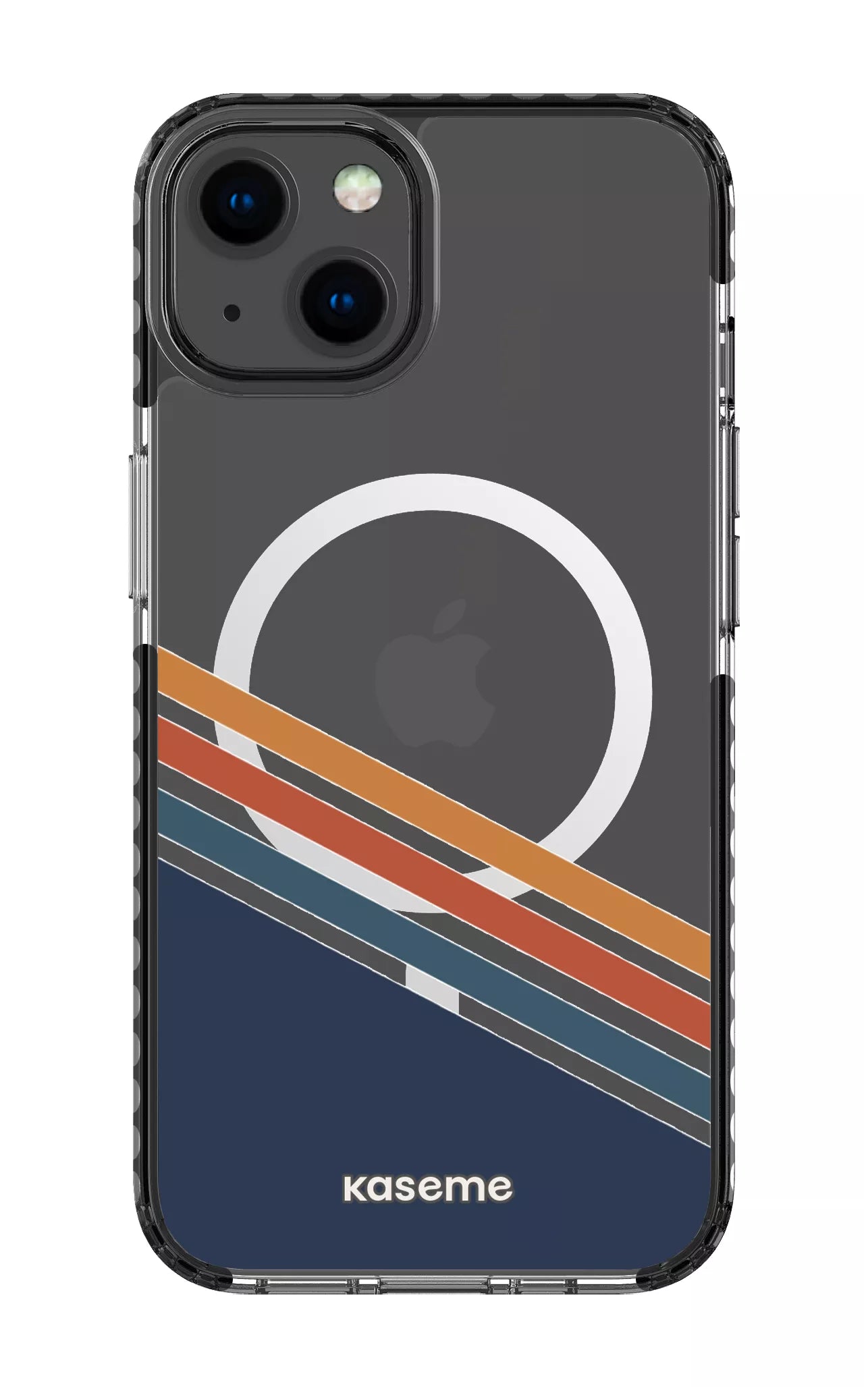 iPhone 13 Clear Case Magsafe - Black Bitter Clear Case -