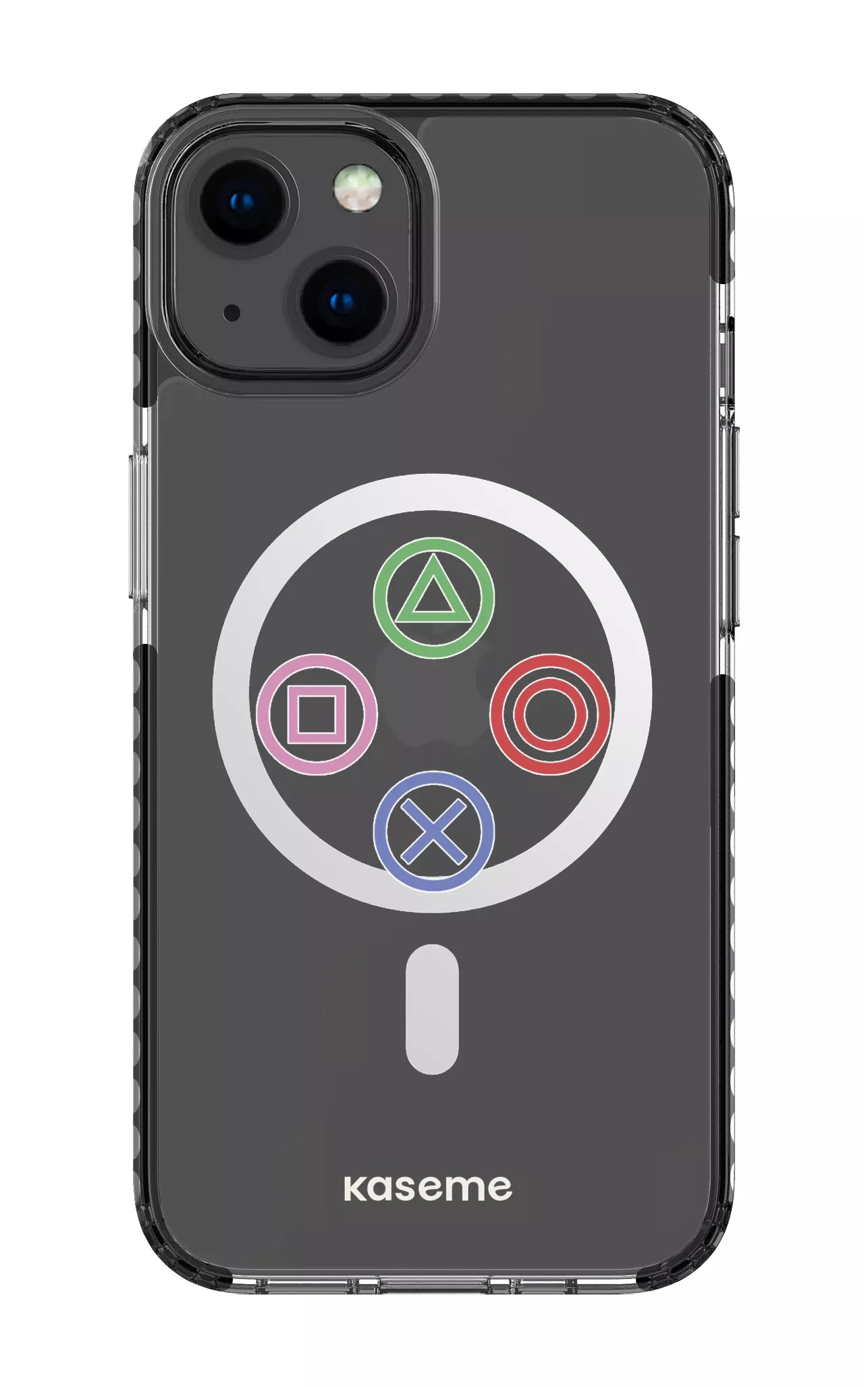 iPhone 13 Clear Case Magsafe - Black Console Clear Case -