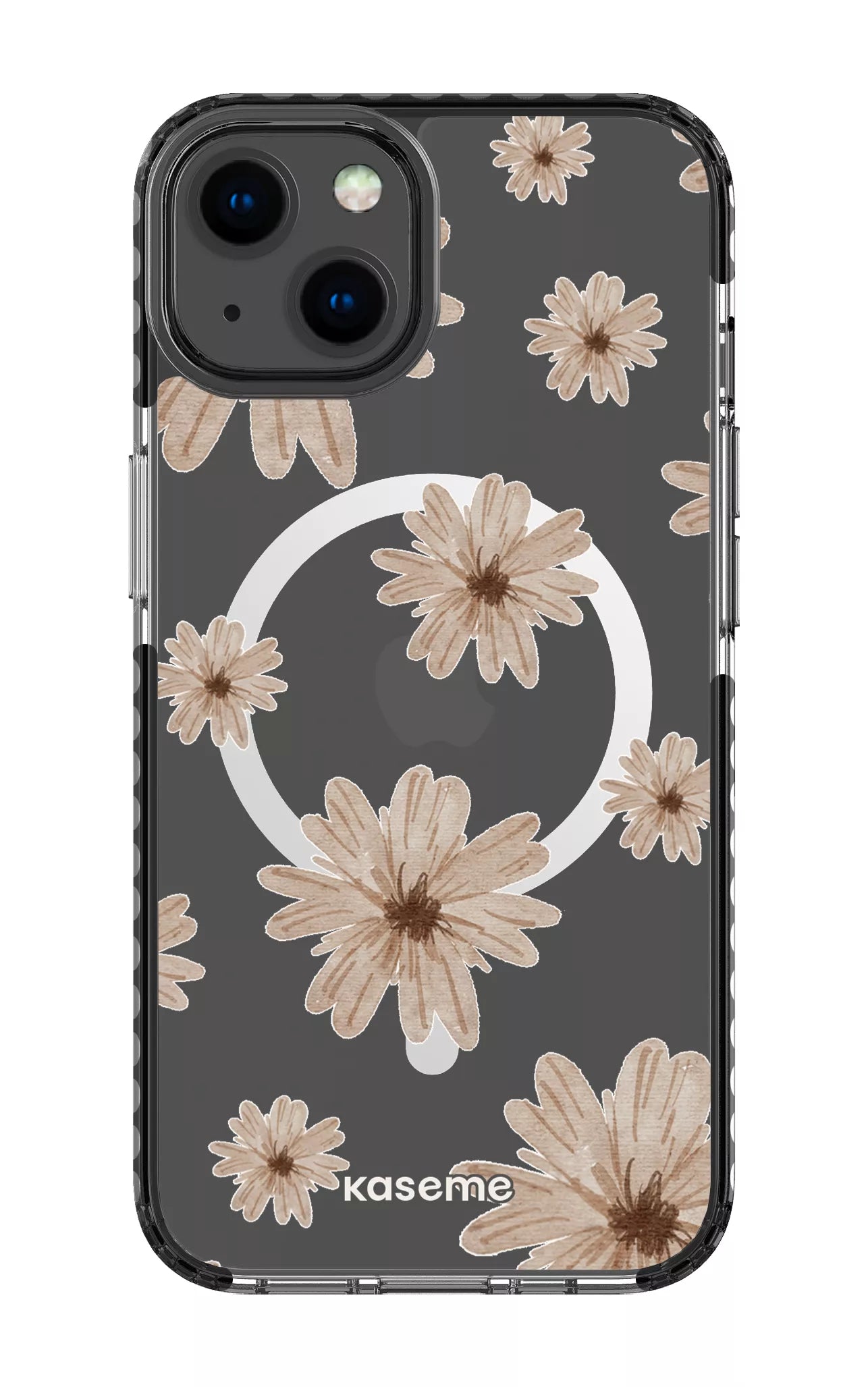 iPhone 13 Clear Case Magsafe - Black Delicate Dreams Clear Case -