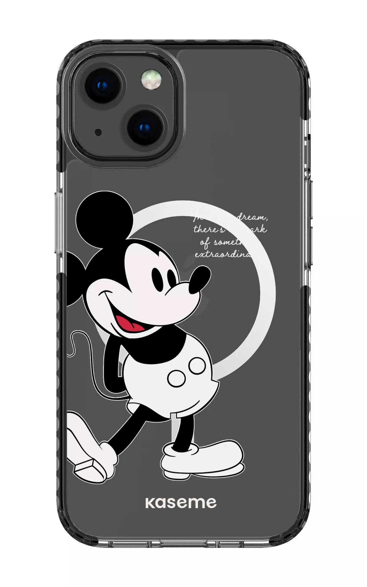 iPhone 13 Clear Case Magsafe - Black Dreamscape Clear Case -