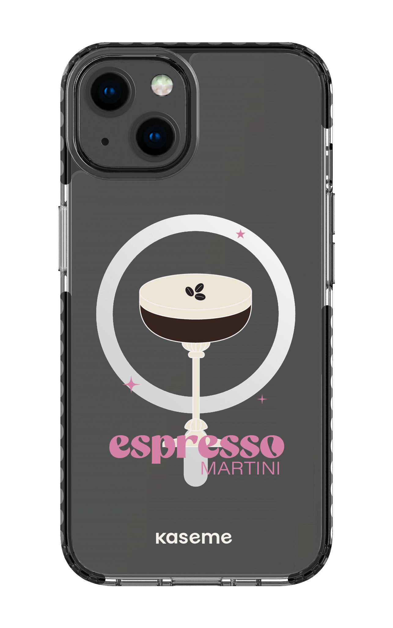 iPhone 13 Clear Case Magsafe - Black Hold My Tiny Clear Case -