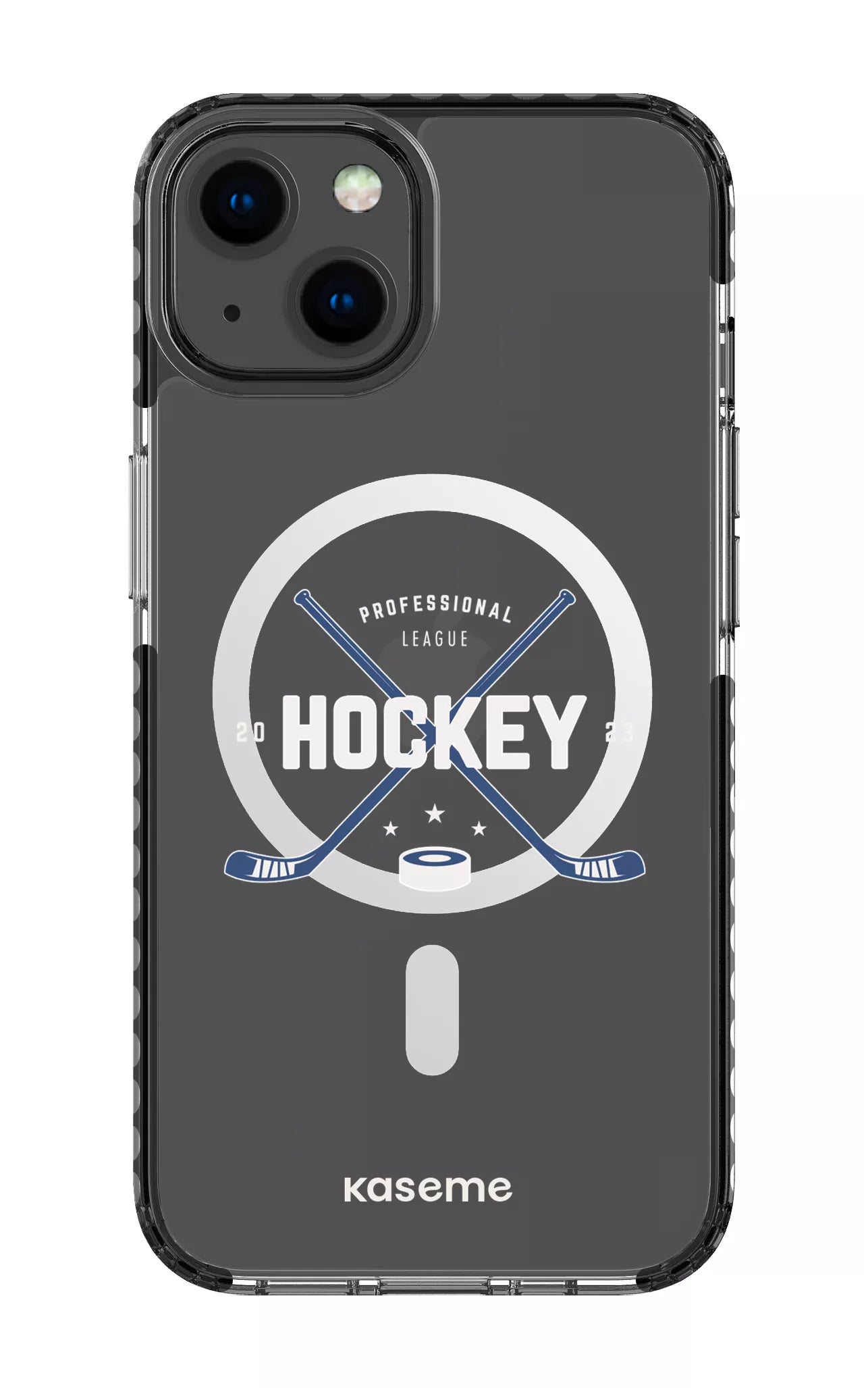 iPhone 13 Clear Case Magsafe - Black Playoffs Clear Case -