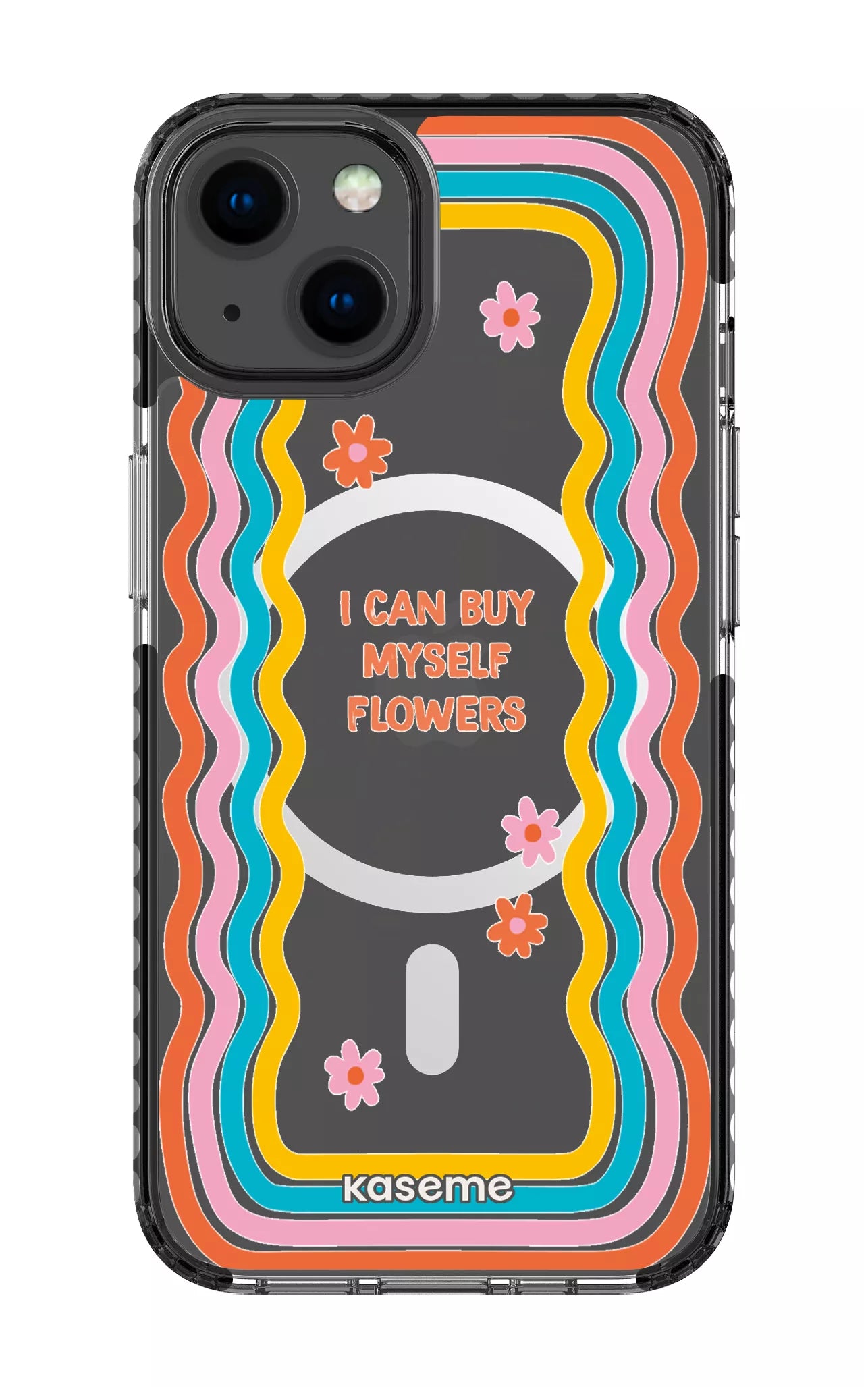 iPhone 13 Clear Case Magsafe - Black She Can Clear Case -