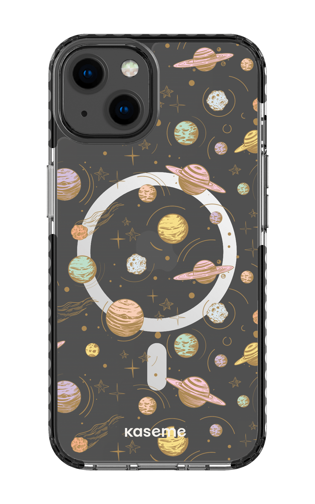 iPhone 13 Clear Case Magsafe - Black Solar Clear Case -