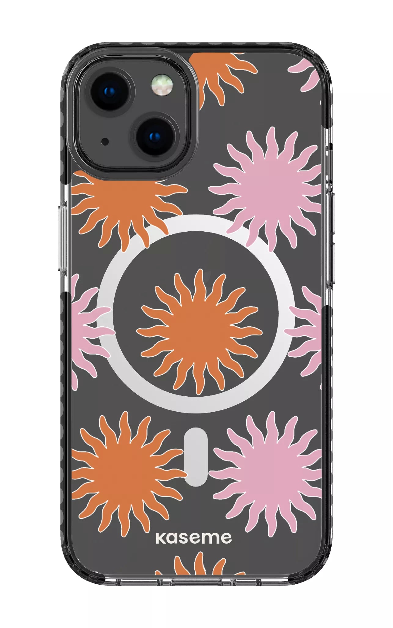 iPhone 13 Clear Case Magsafe - Black Vitamin Sea Clear Case -