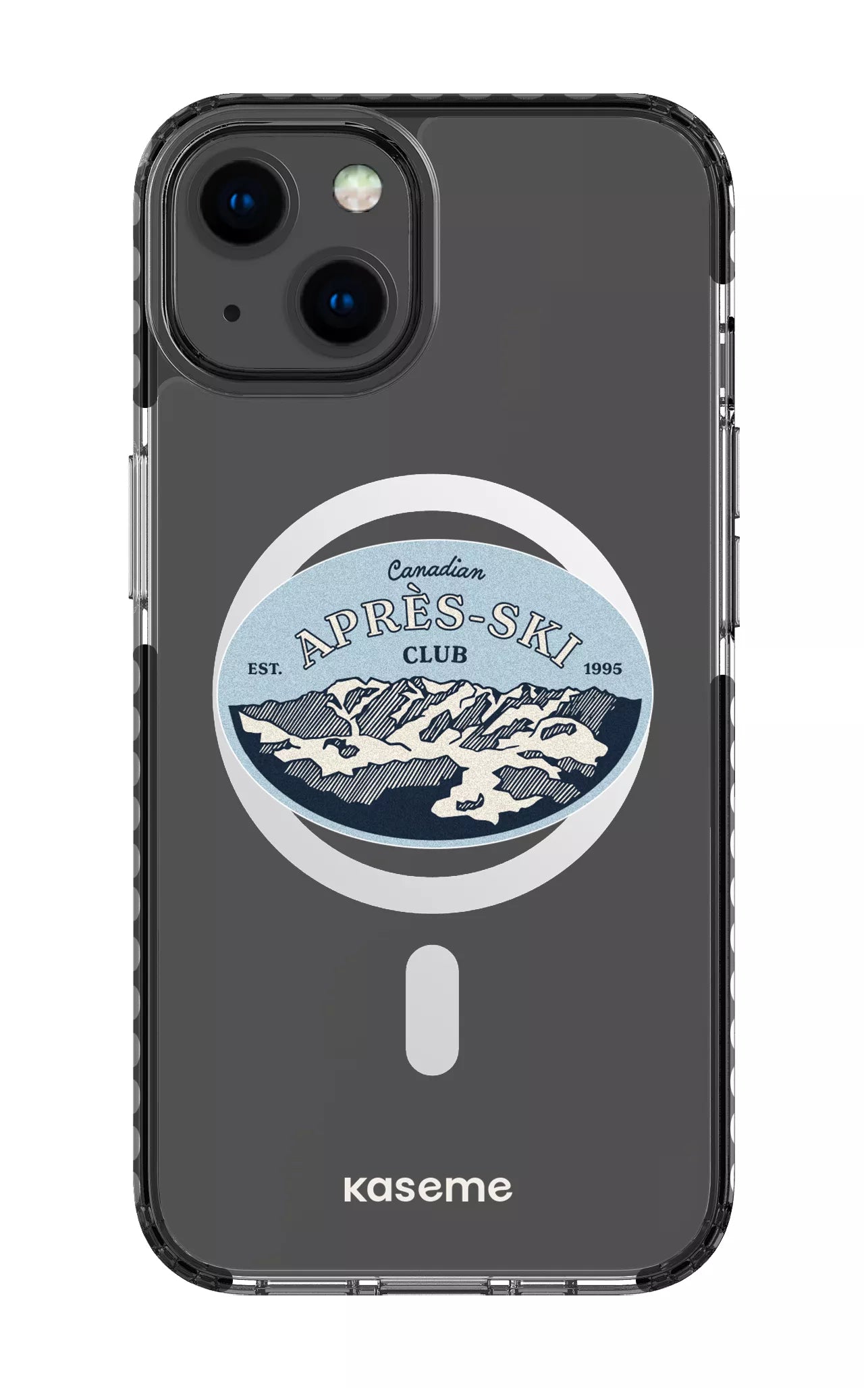 iPhone 13 Clear Case Magsafe - Black Whistler Clear Case -