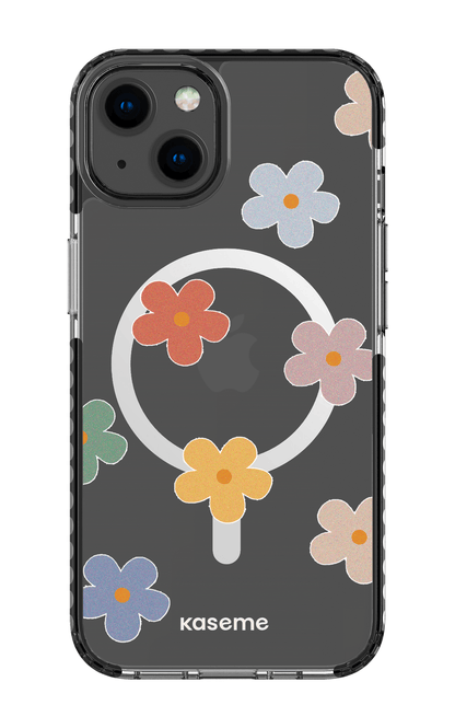 iPhone 13 Clear Case Magsafe - Black Woodstock Big Clear Case -