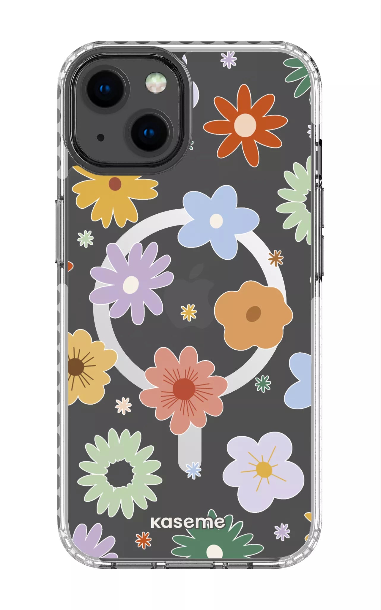 iPhone 13 Clear Case Magsafe - White Adore Clear Case -