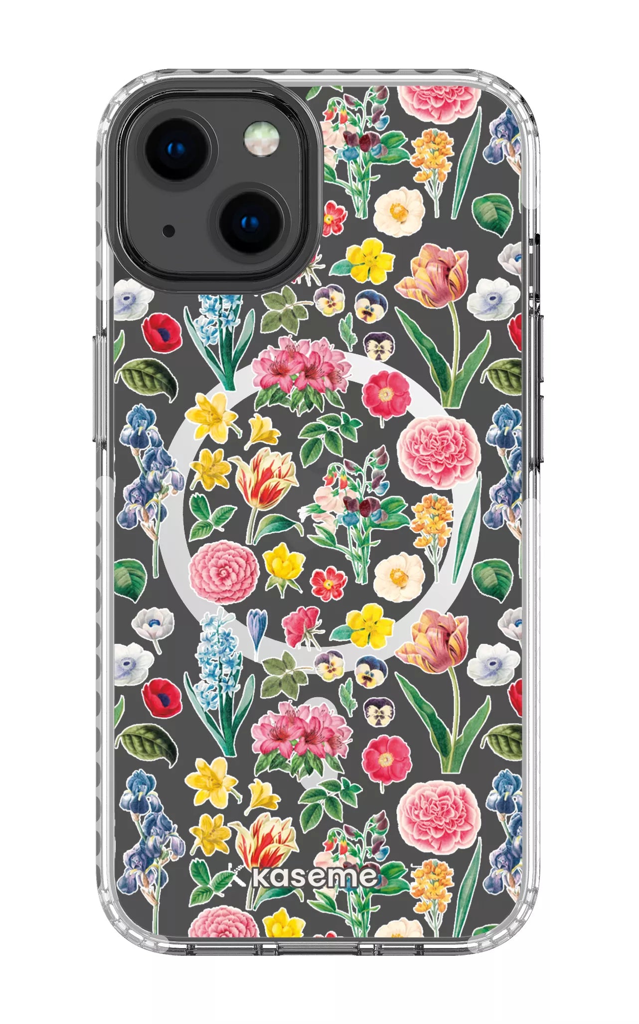 iPhone 13 Clear Case Magsafe - White Amelia Clear Case -