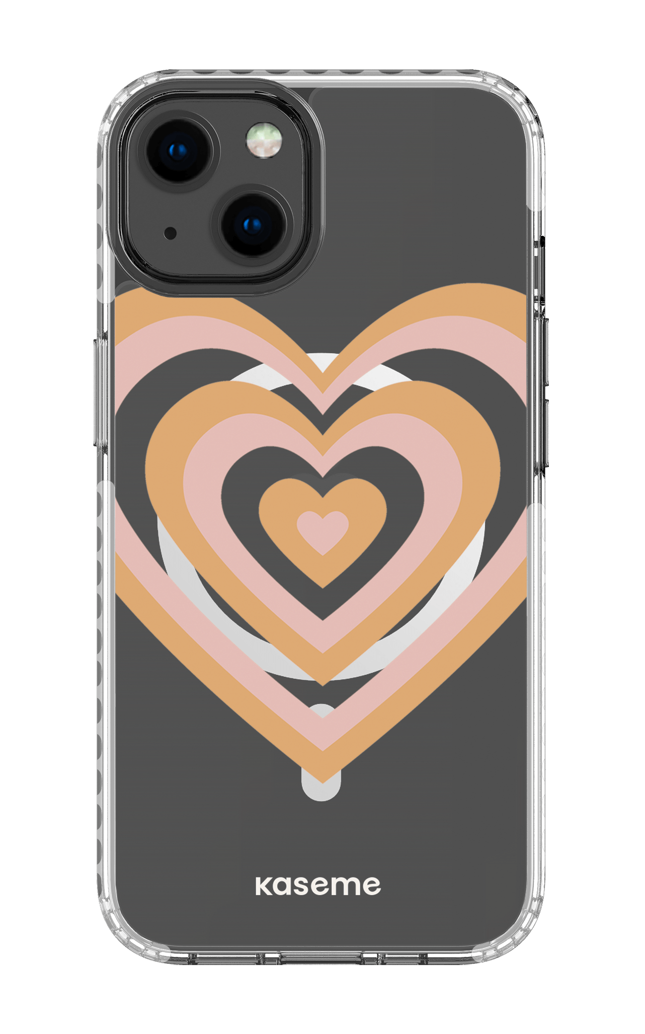 iPhone 13 Clear Case Magsafe - White Amor Clear Case -