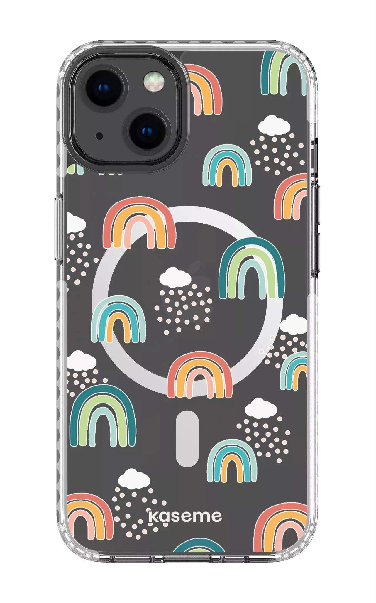 iPhone 13 Clear Case Magsafe - White Be You Clear Case -