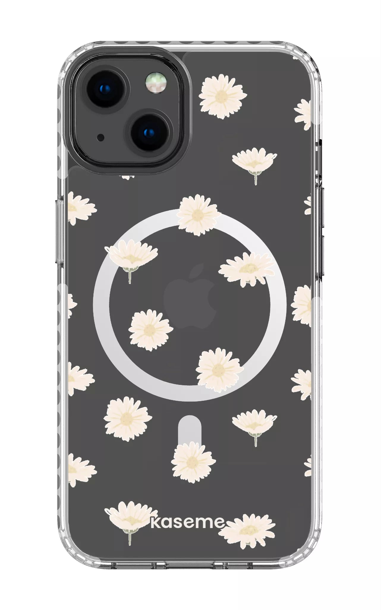 iPhone 13 Clear Case Magsafe - White Bella Clear Case -