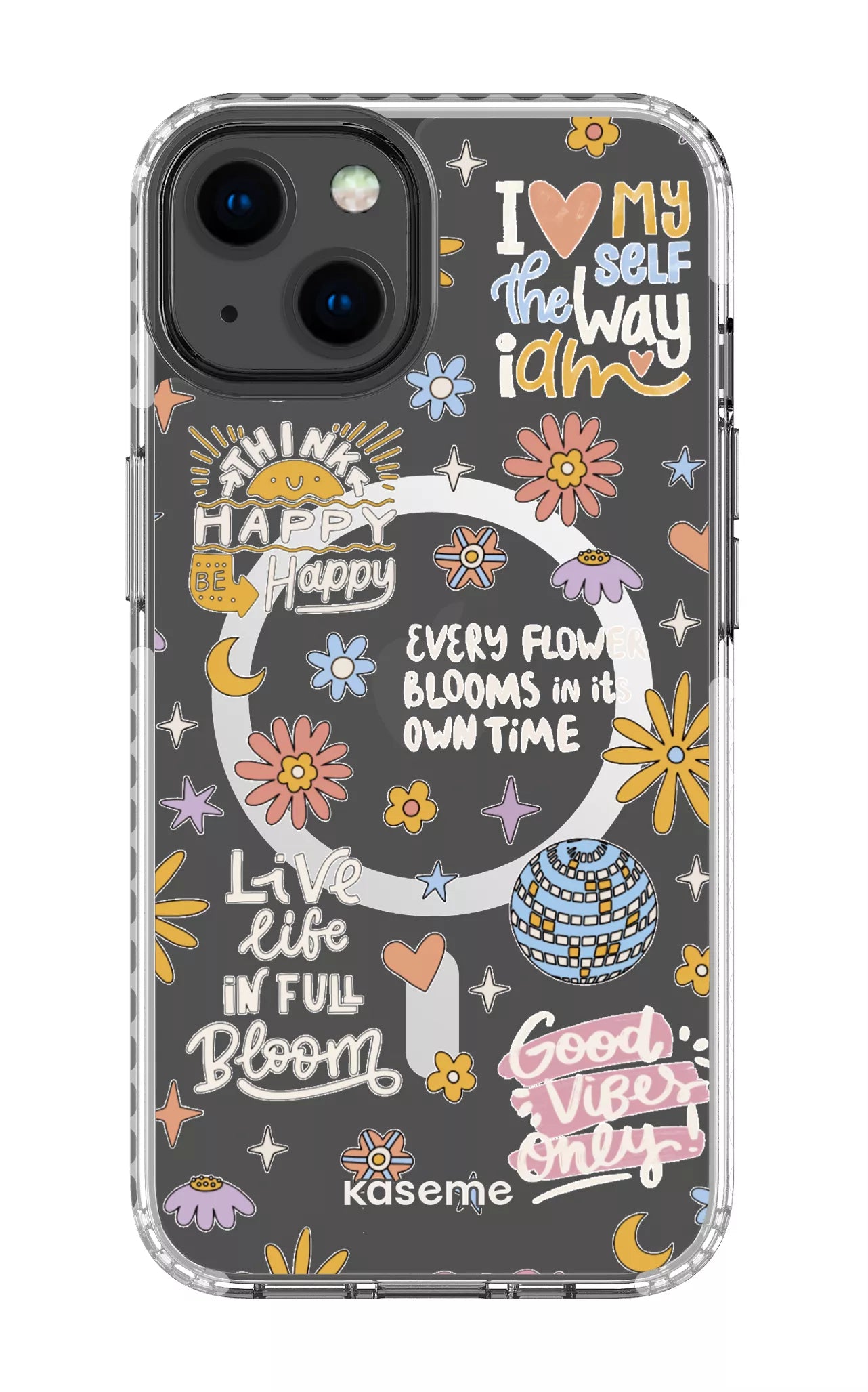 iPhone 13 Clear Case Magsafe - White Candid Clear Case -