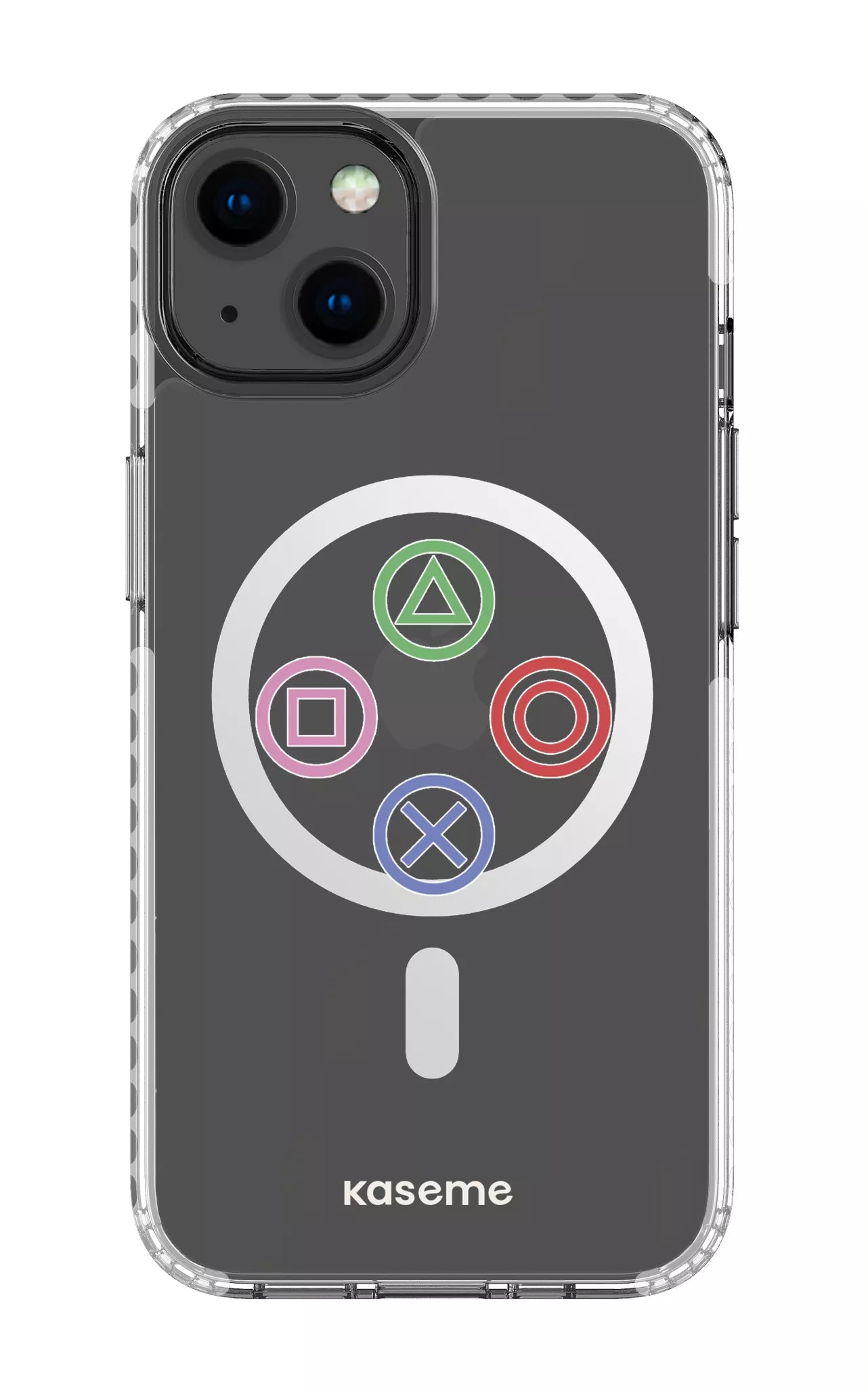 iPhone 13 Clear Case Magsafe - White Console Clear Case -