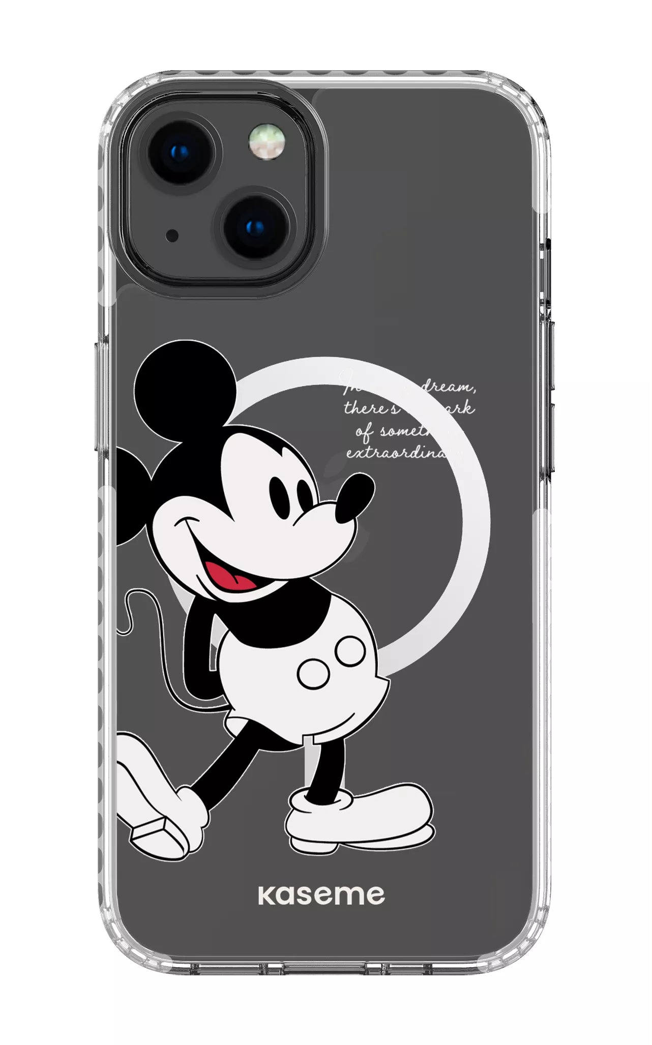 iPhone 13 Clear Case Magsafe - White Dreamscape Clear Case -