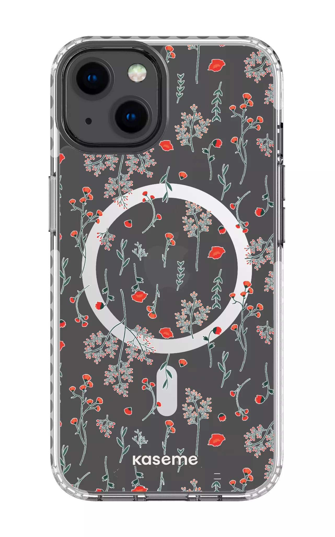 iPhone 13 Clear Case Magsafe - White Evelyn Clear Case -