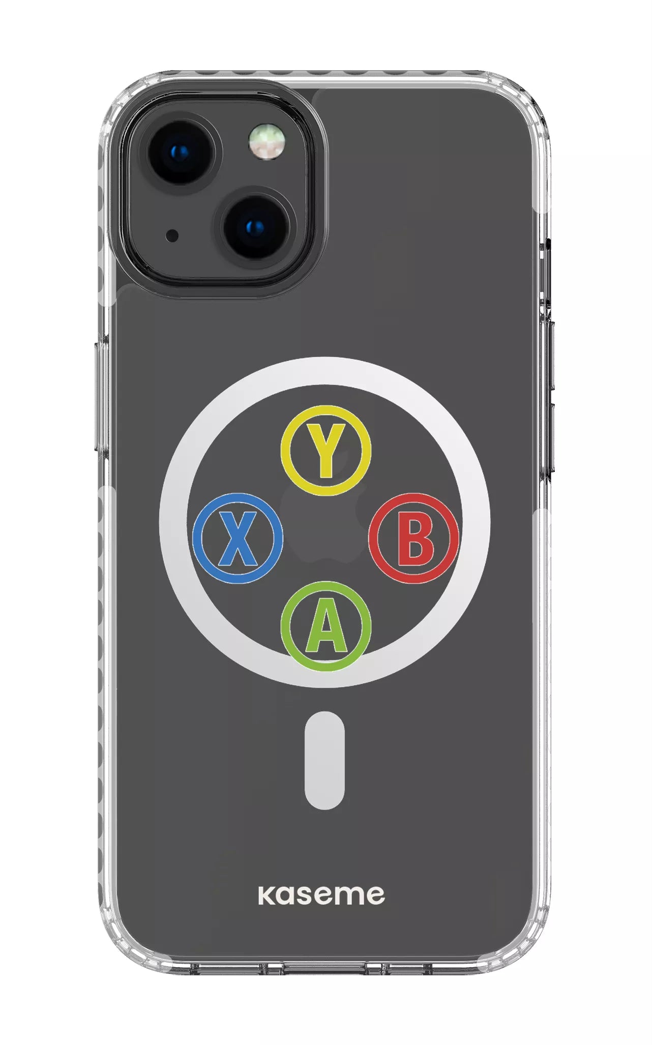 iPhone 13 Clear Case Magsafe - White Game Clear Case -