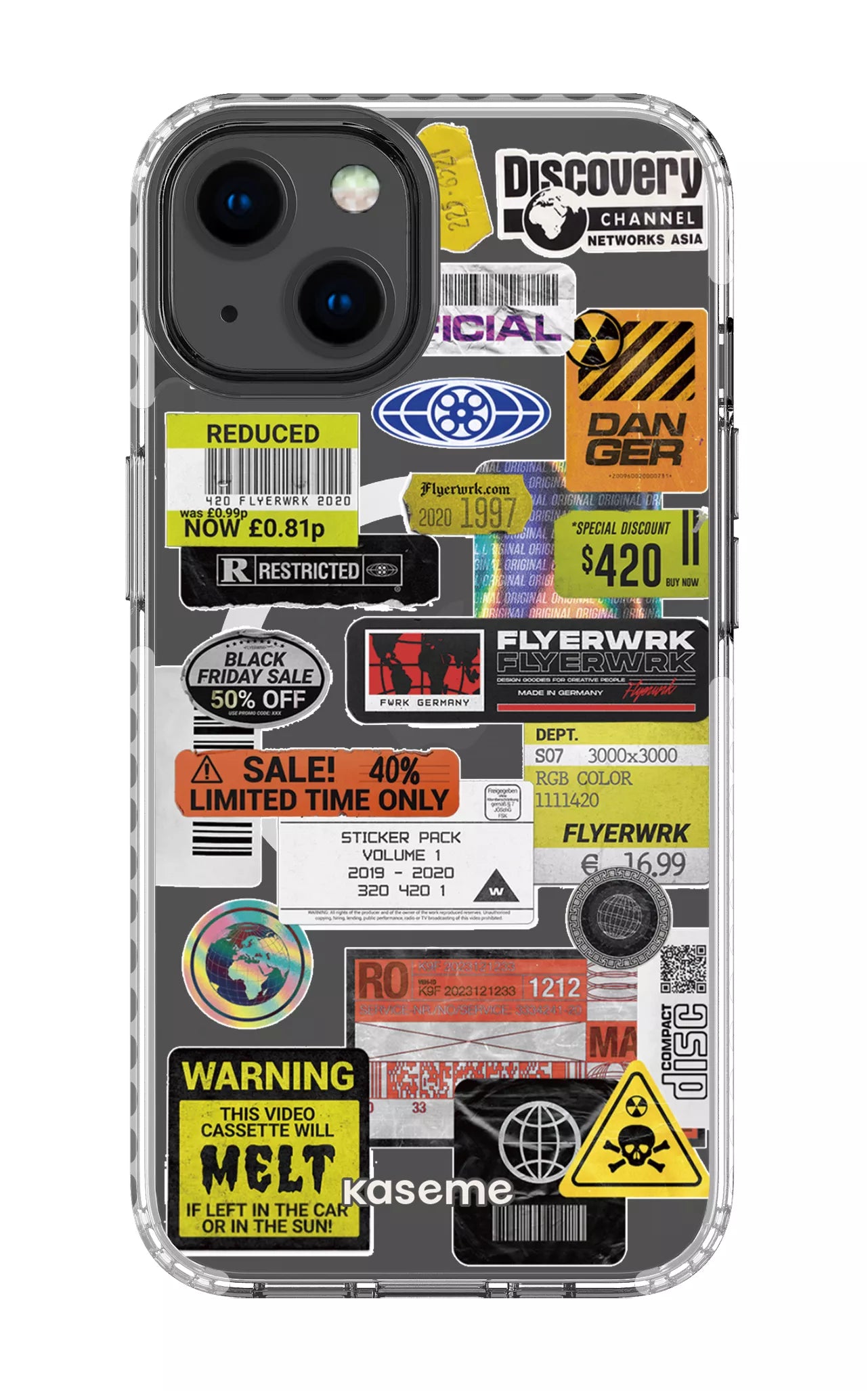 iPhone 13 Clear Case Magsafe - White Melt Clear Case -